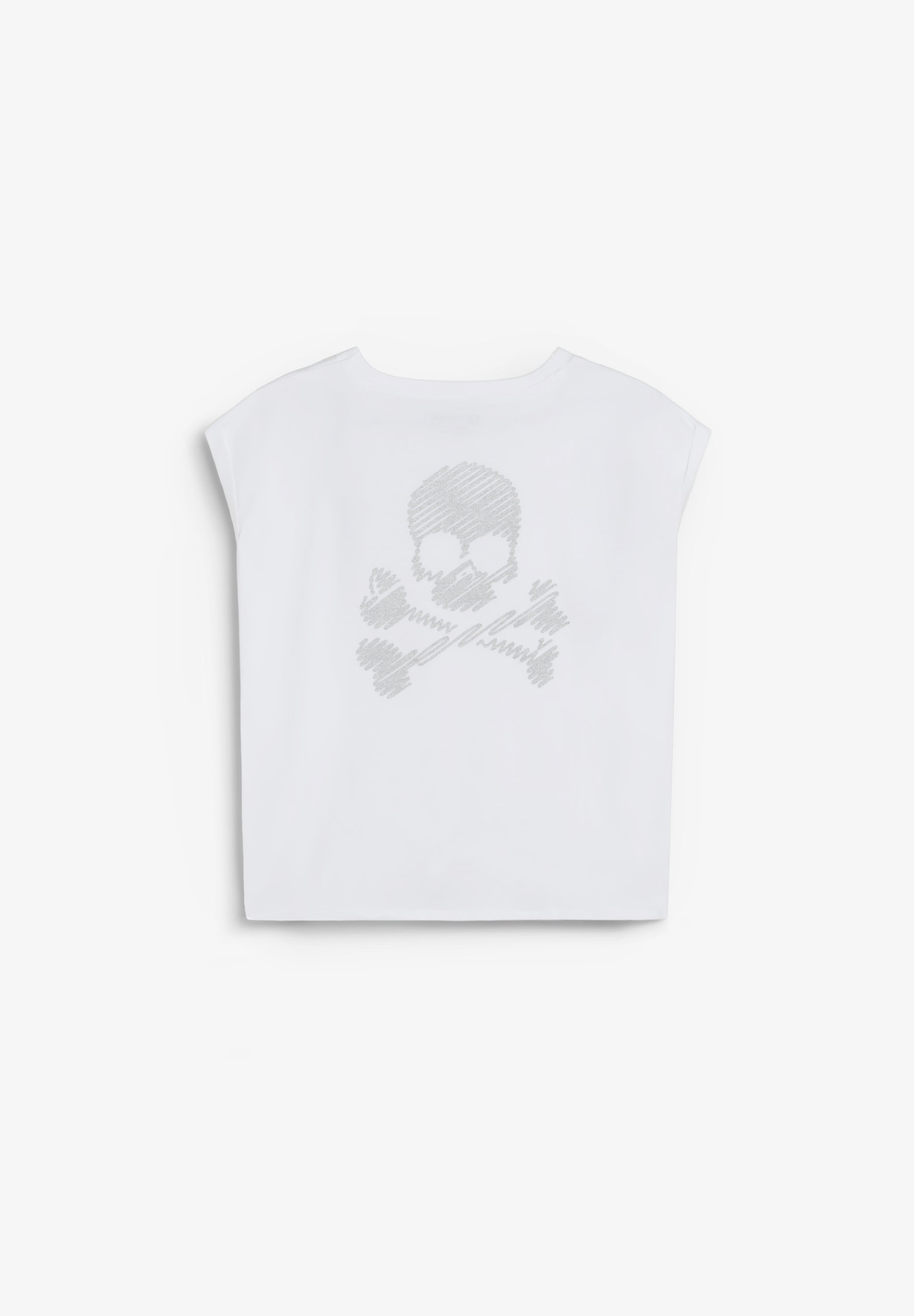 CAMISETA CON NUDO Y CALAVERA