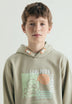 SUDADERA CON CAPUCHA ESTAMPADO CALAVERA