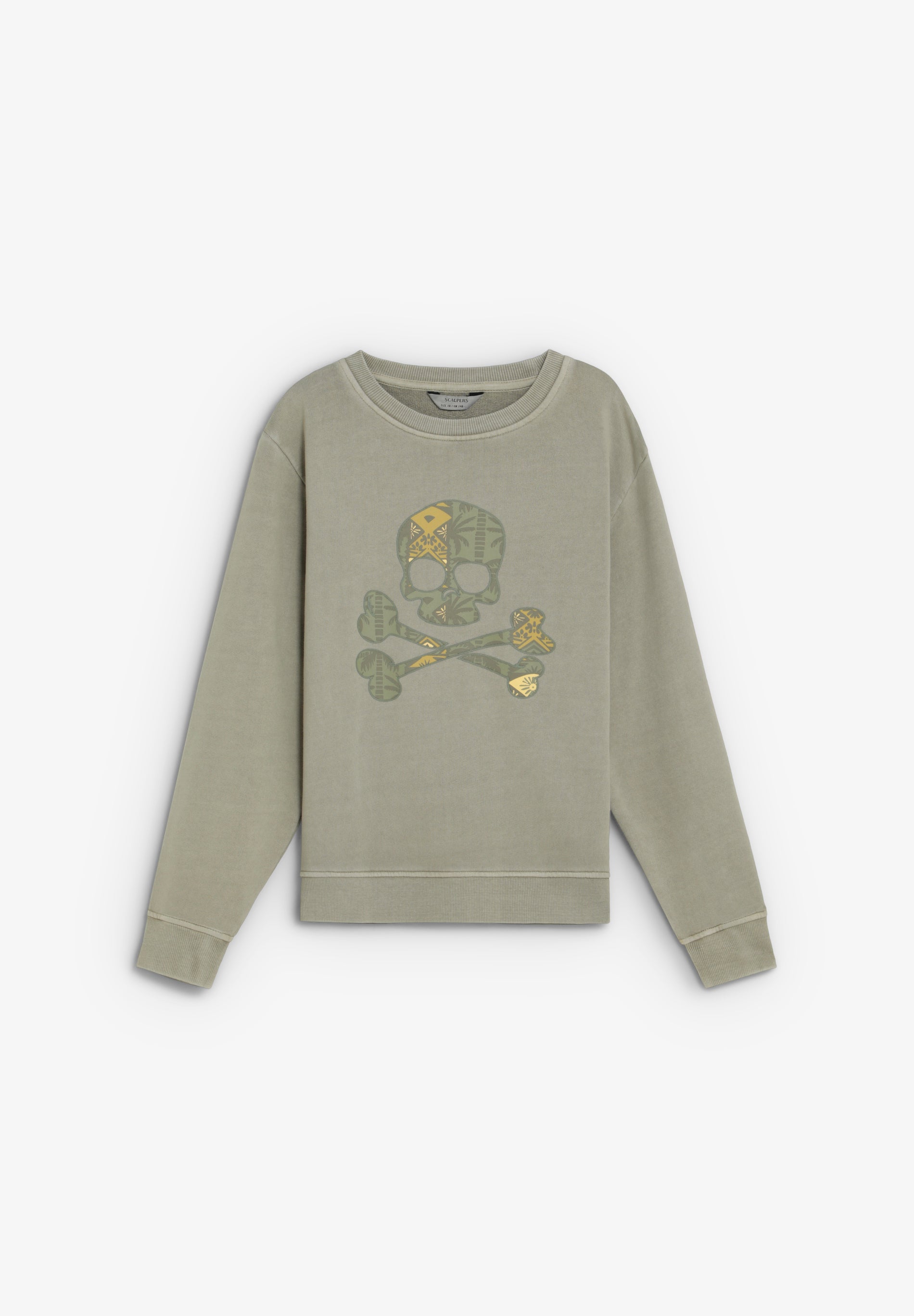 SUDADERA CALAVERA ESTAMPADA