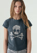 CAMISETA CALAVERA ANIMAL PRINT