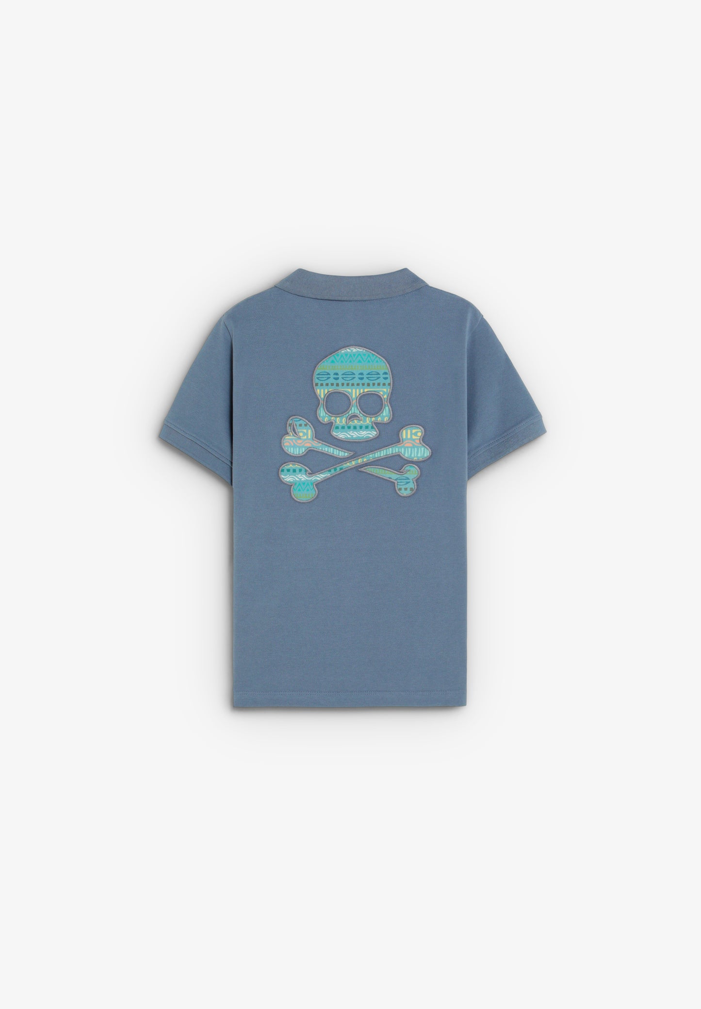 POLO CALAVERA BORDADA A CONTRASTE