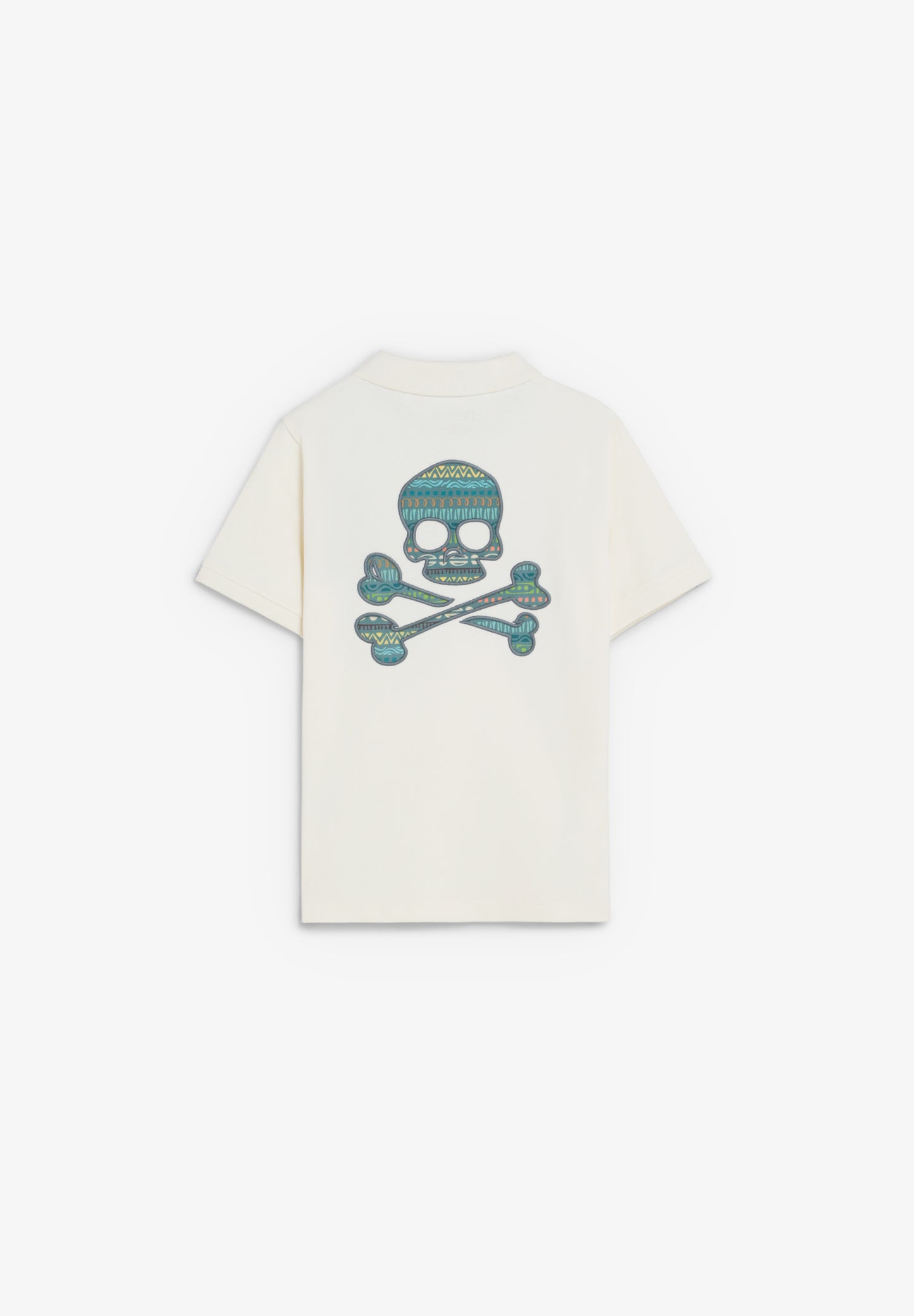 POLO CALAVERA BORDADA A CONTRASTE