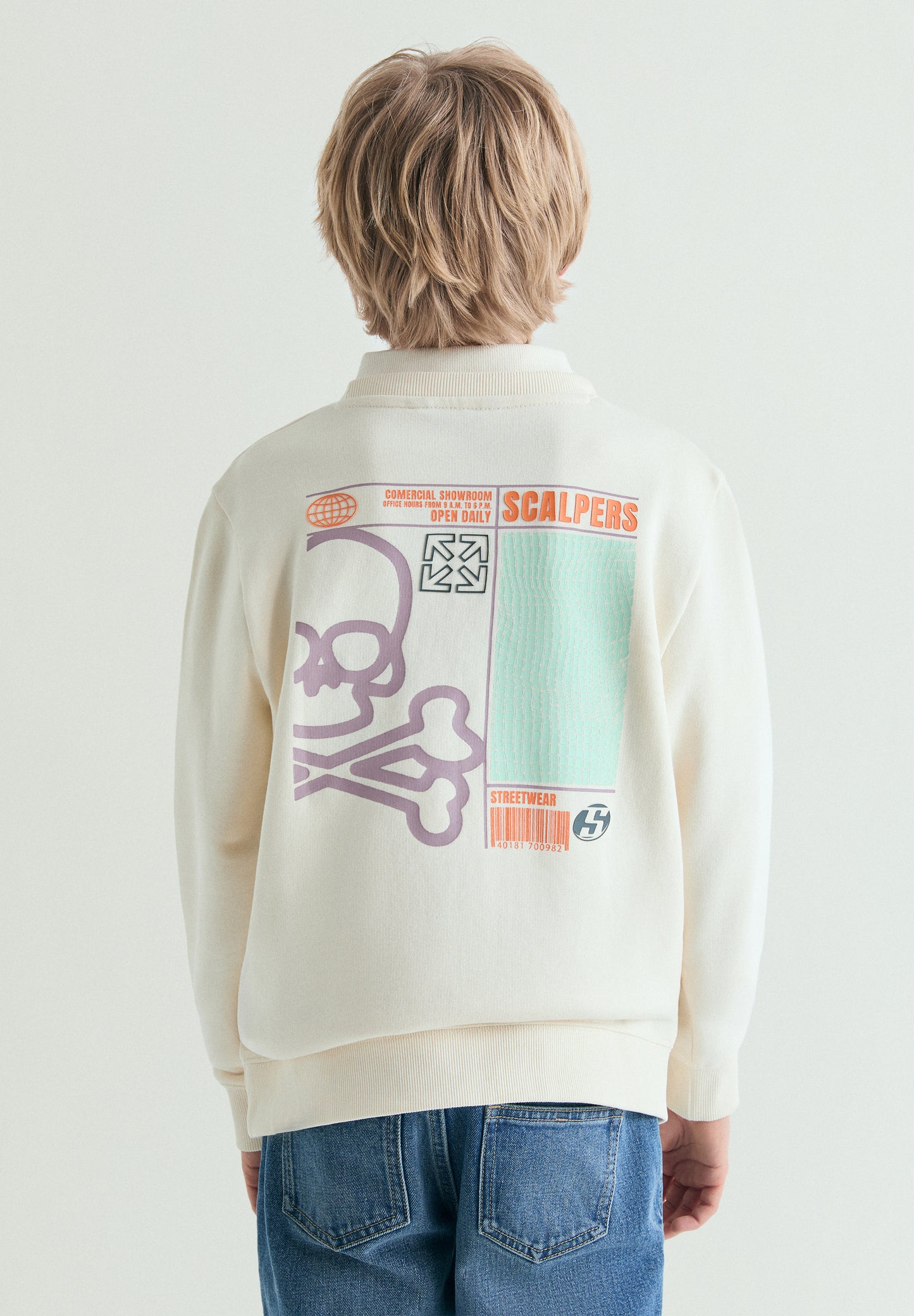 SUDADERA ESTAMPADA CALAVERA