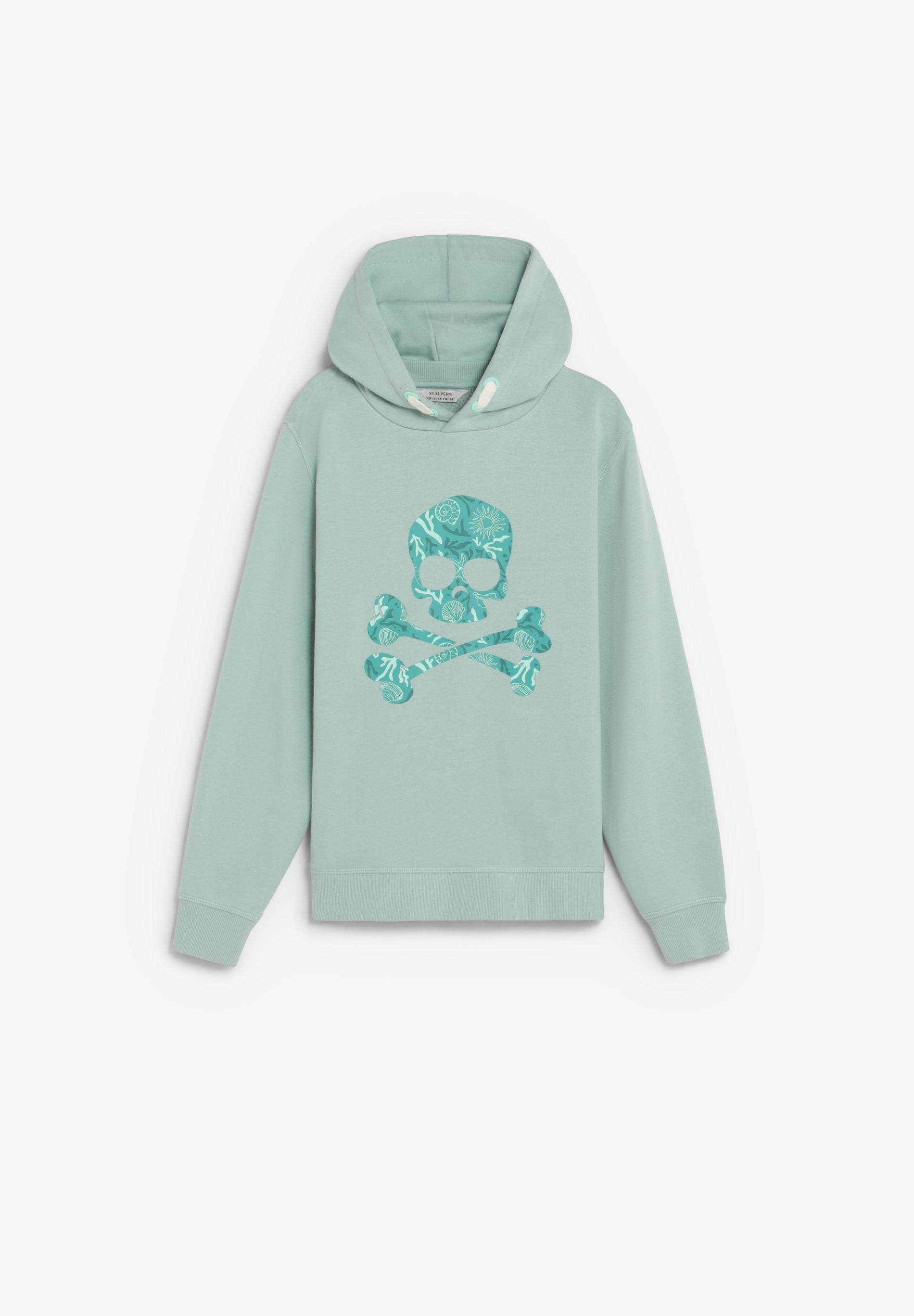 SUDADERA CON CAPUCHA CALAVERA ESTAMPADA