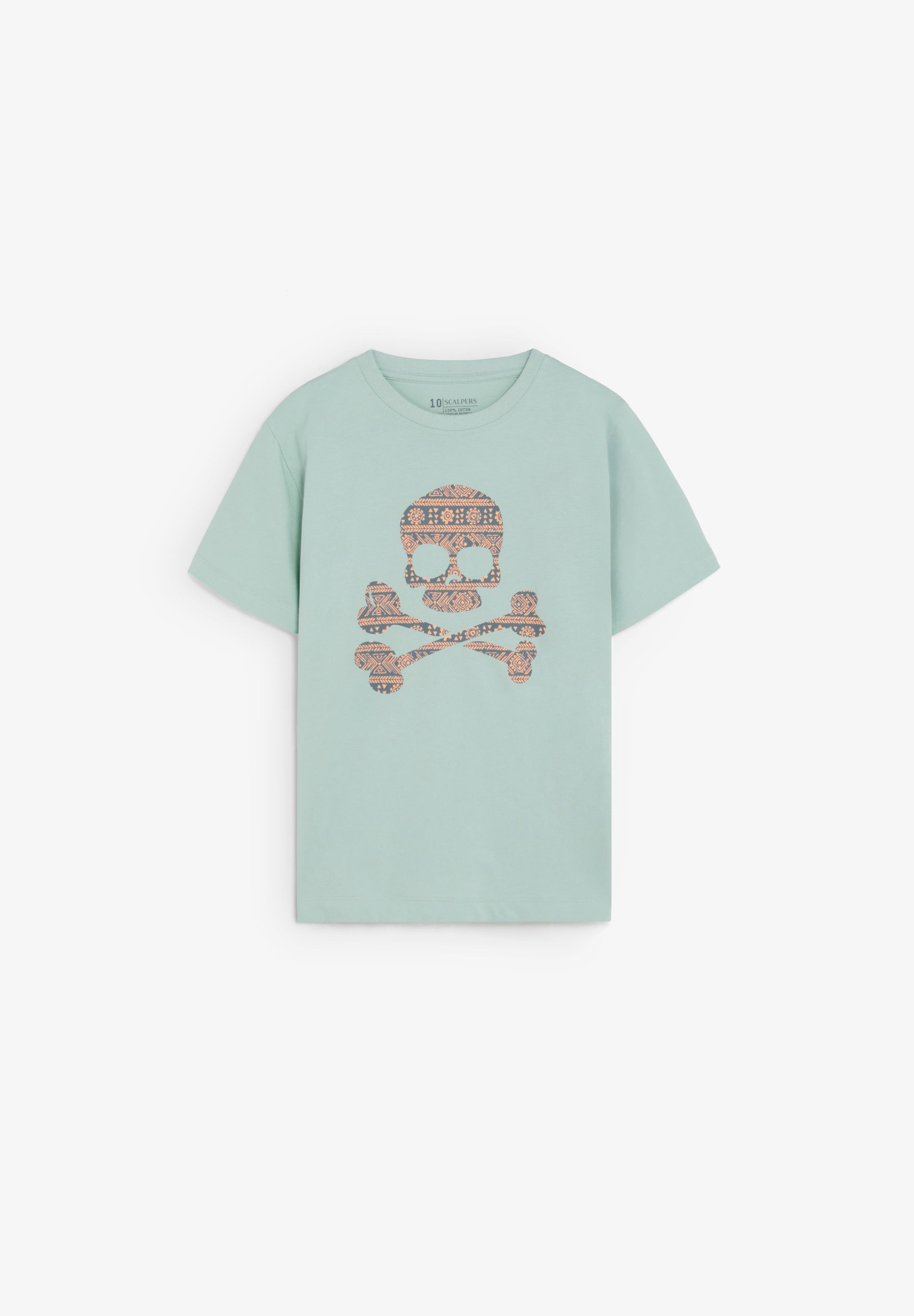 CAMISETA CALAVERA ESTAMPADA
