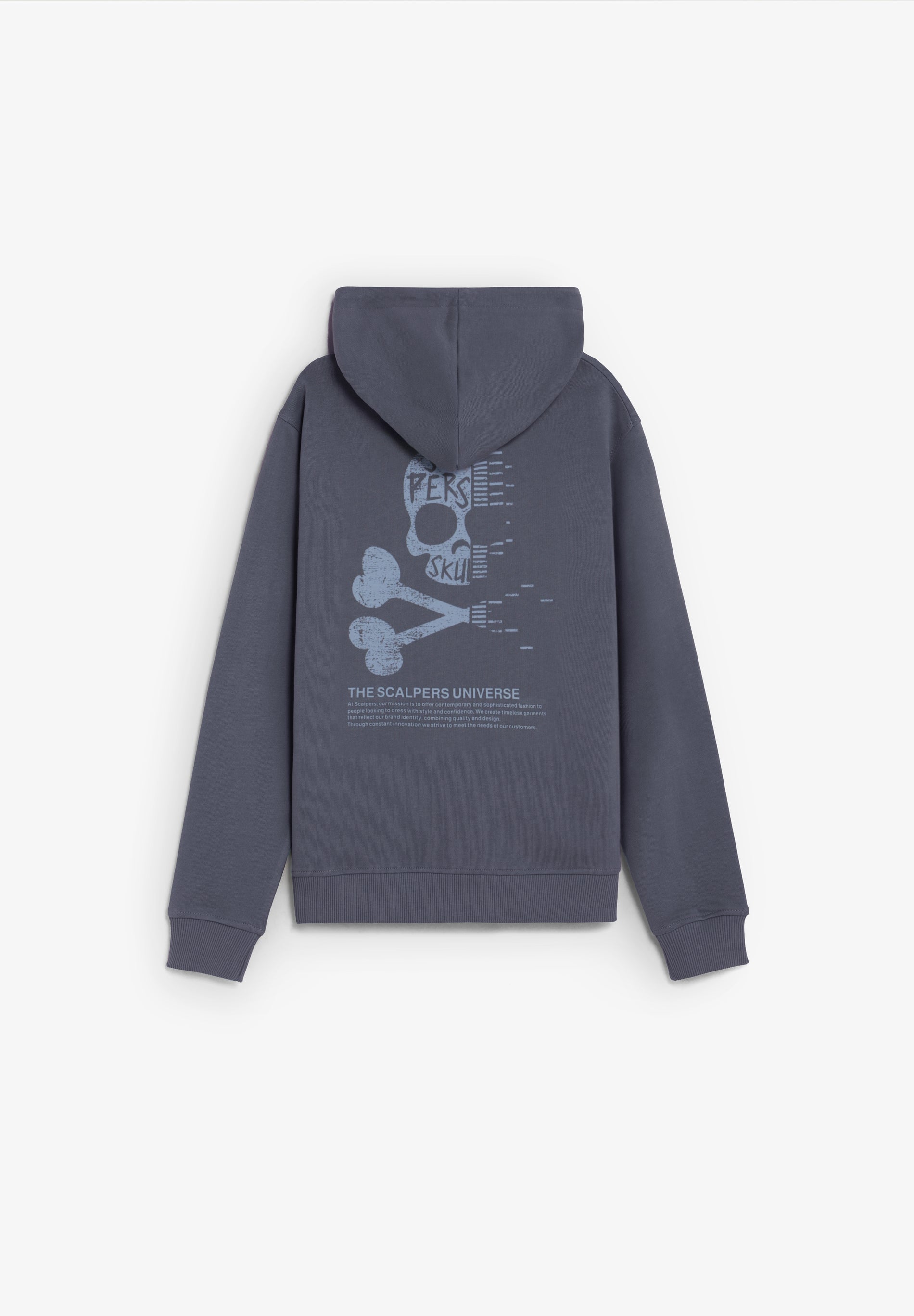 SUDADERA CON CAPUCHA ESTAMPADO CALAVERA
