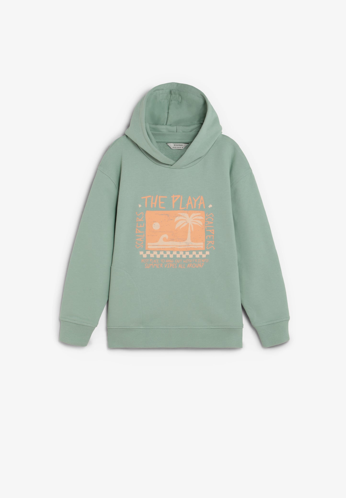 SUDADERA CON CAPUCHA ESTAMPADO PLAYA