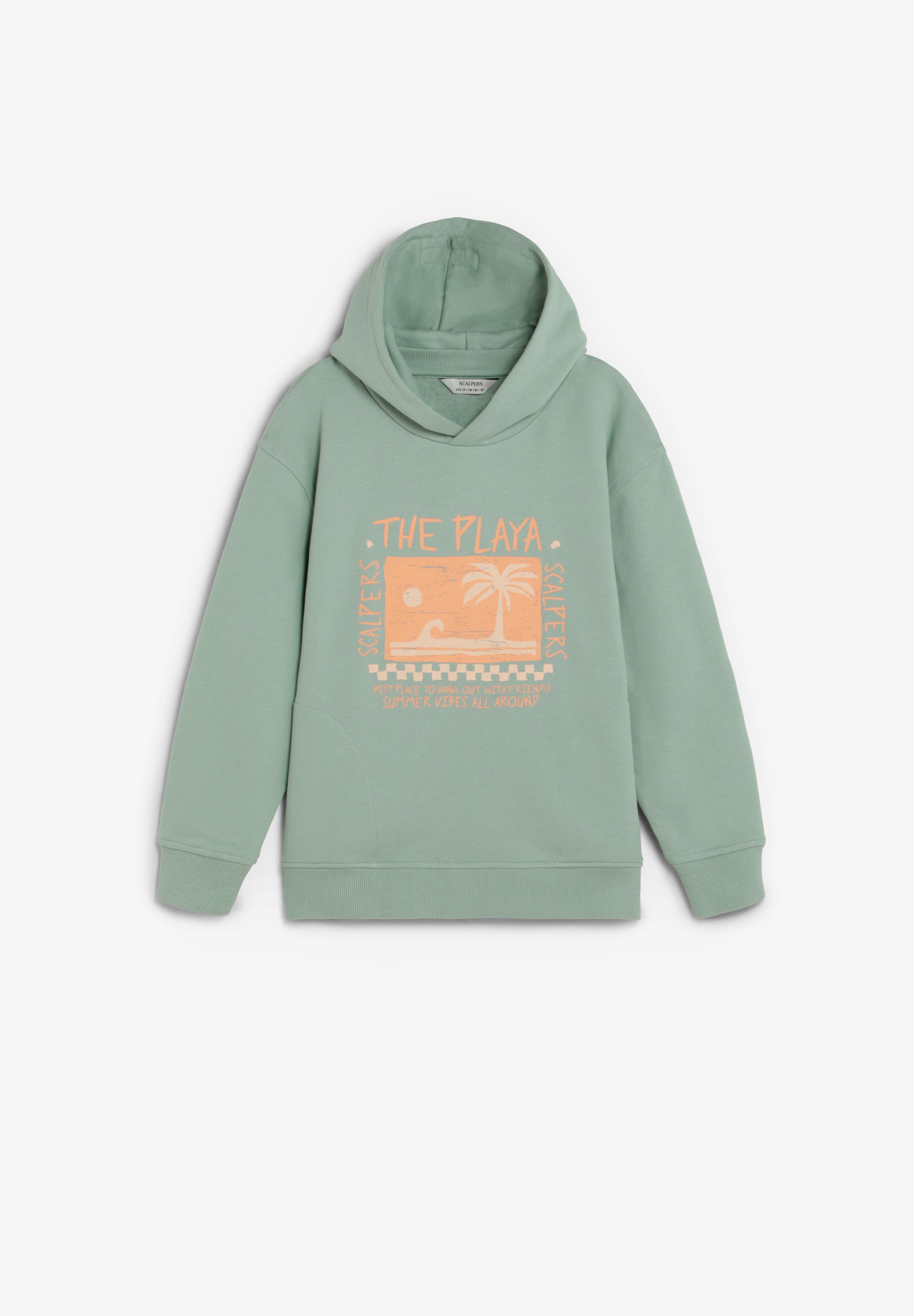 SUDADERA CON CAPUCHA ESTAMPADO PLAYA