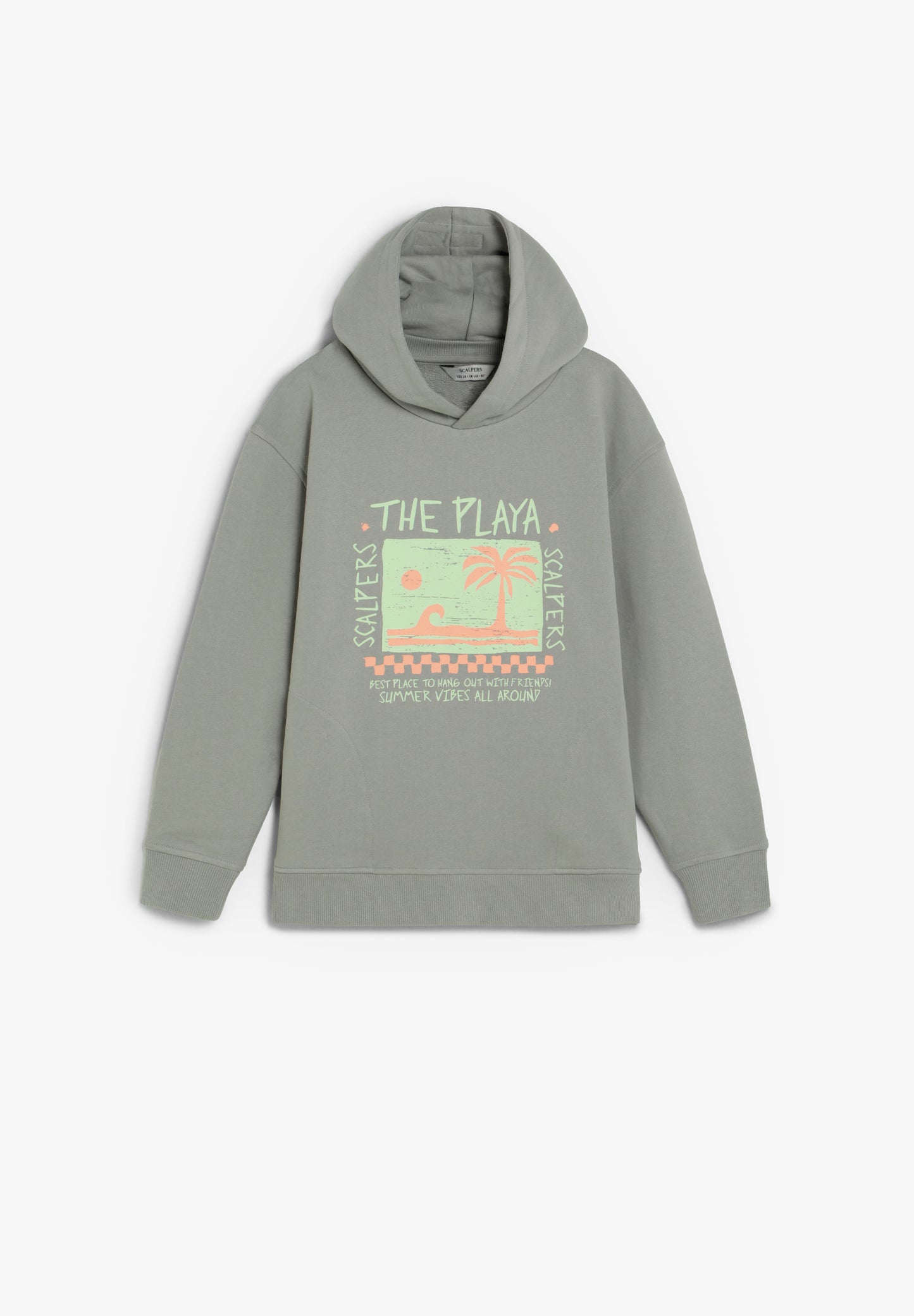 SUDADERA CON CAPUCHA ESTAMPADO PLAYA