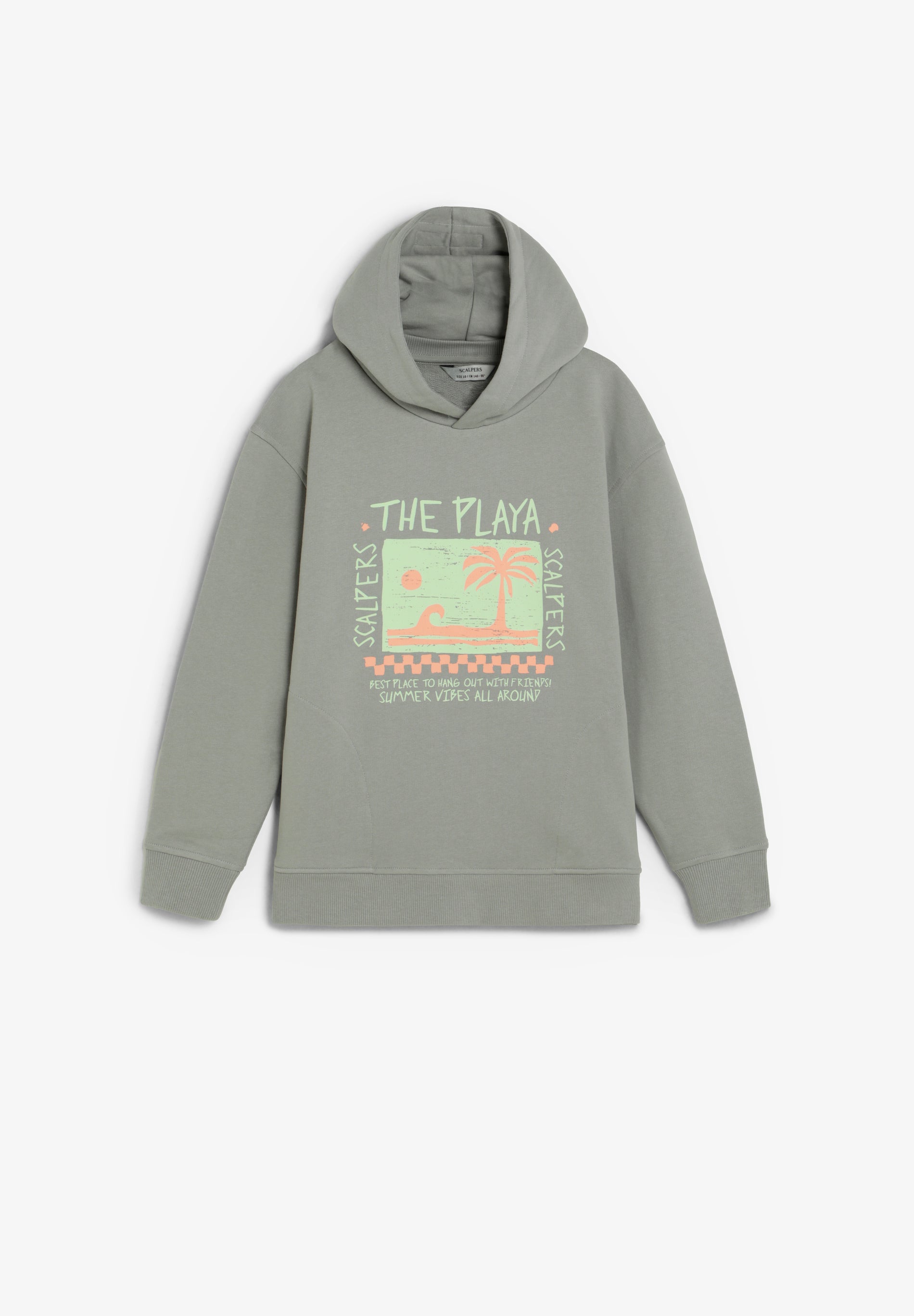 SUDADERA CON CAPUCHA ESTAMPADO PLAYA