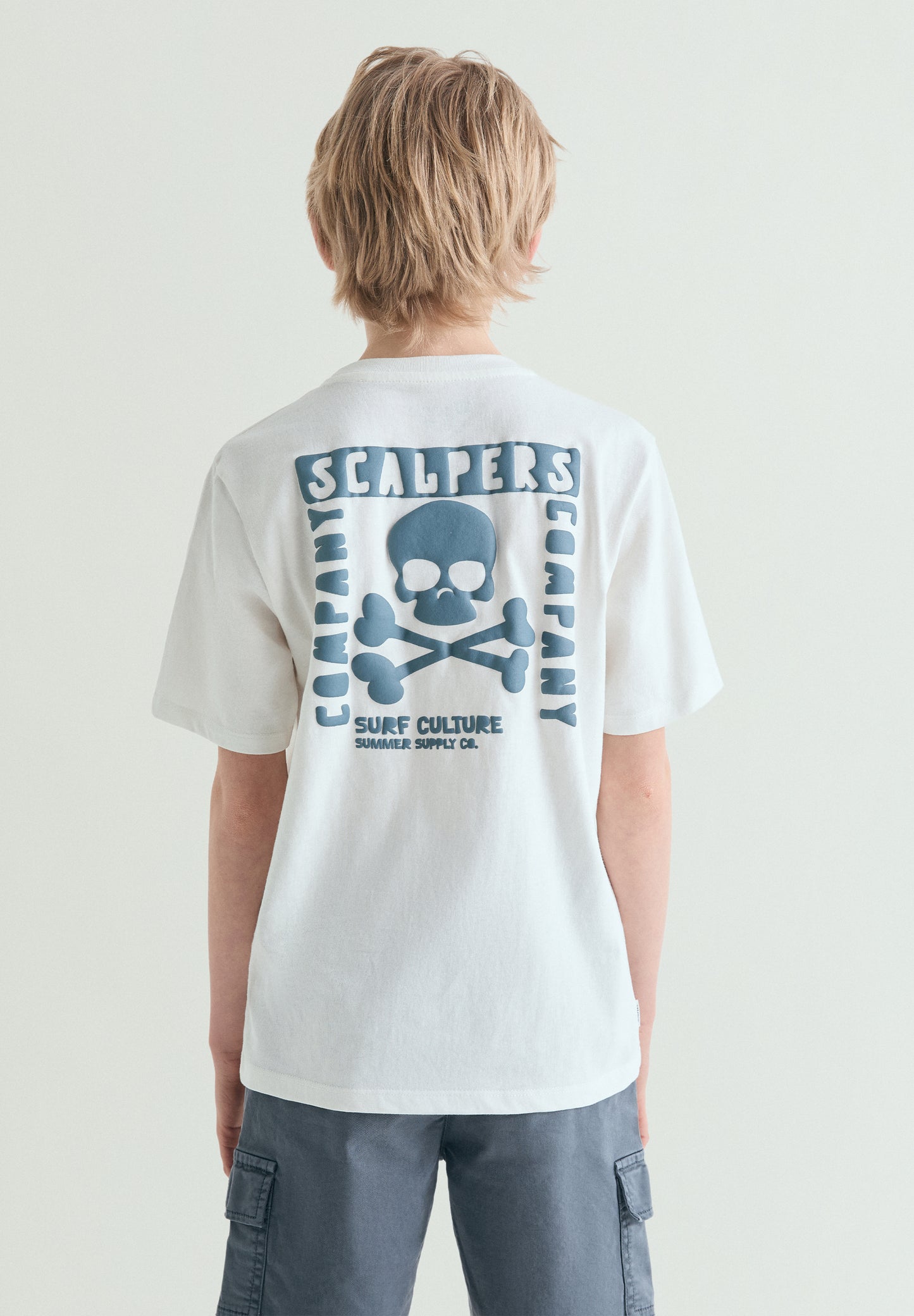 CAMISETA CALAVERA ESTAMPADA