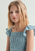 BLUSA VOLANTES FRUNCIDA