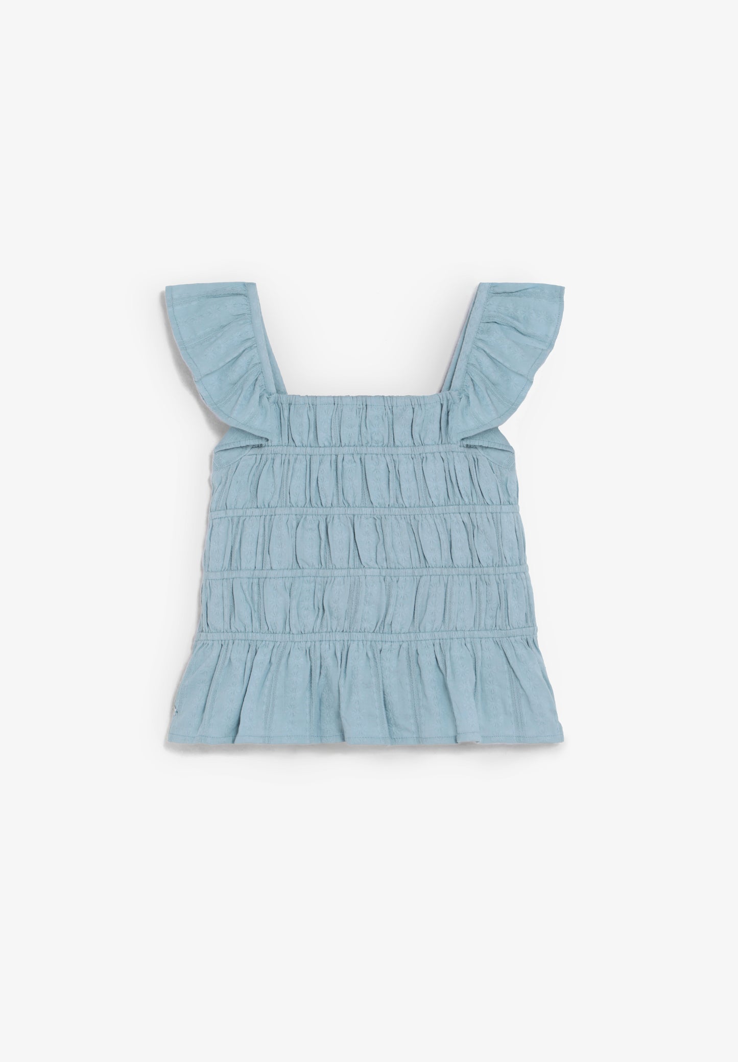 BLUSA VOLANTES FRUNCIDA