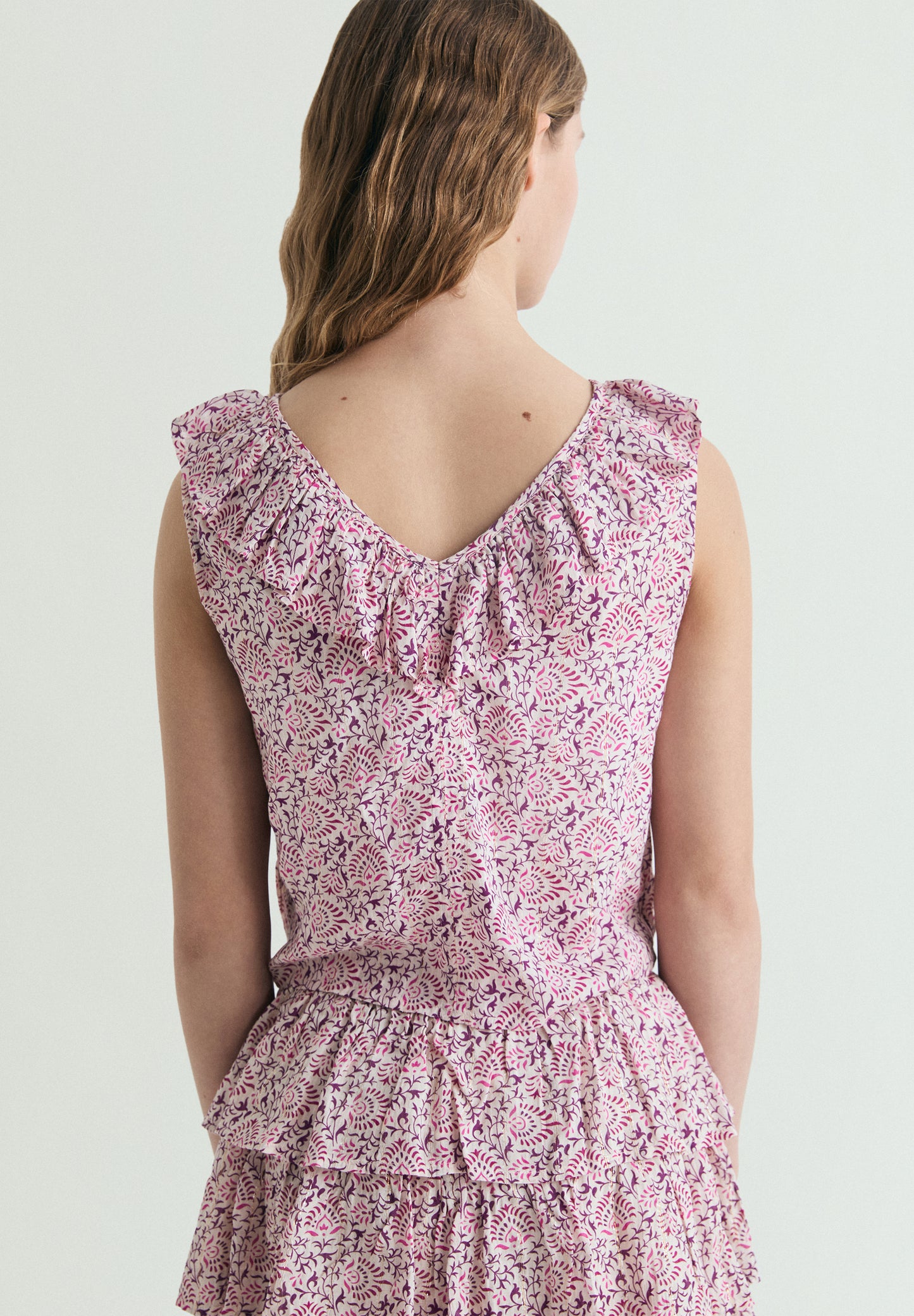 BLUSA FLUIDA ESTAMPADA