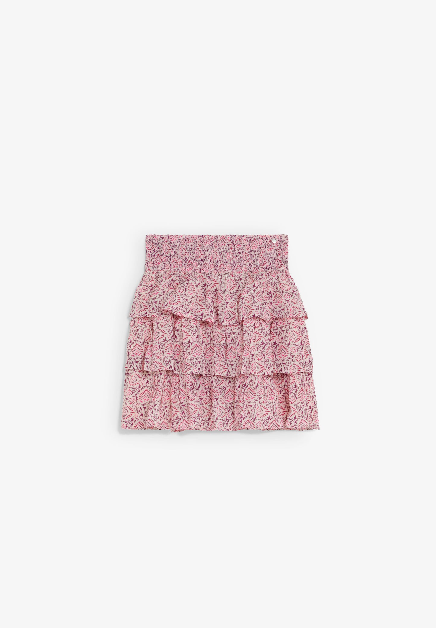 FALDA MULTICOLOR VOLANTES