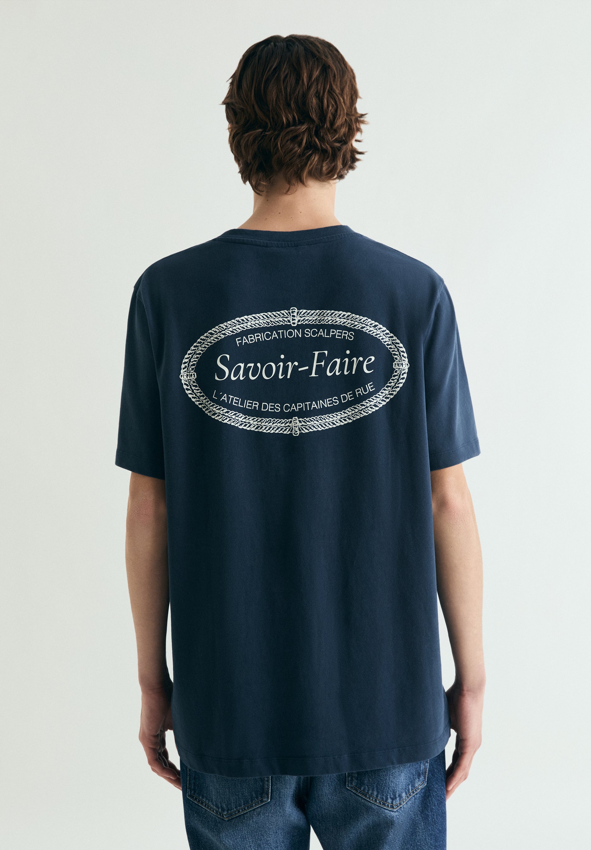 CAMISETA BORDADO CONTRASTE RELAXED