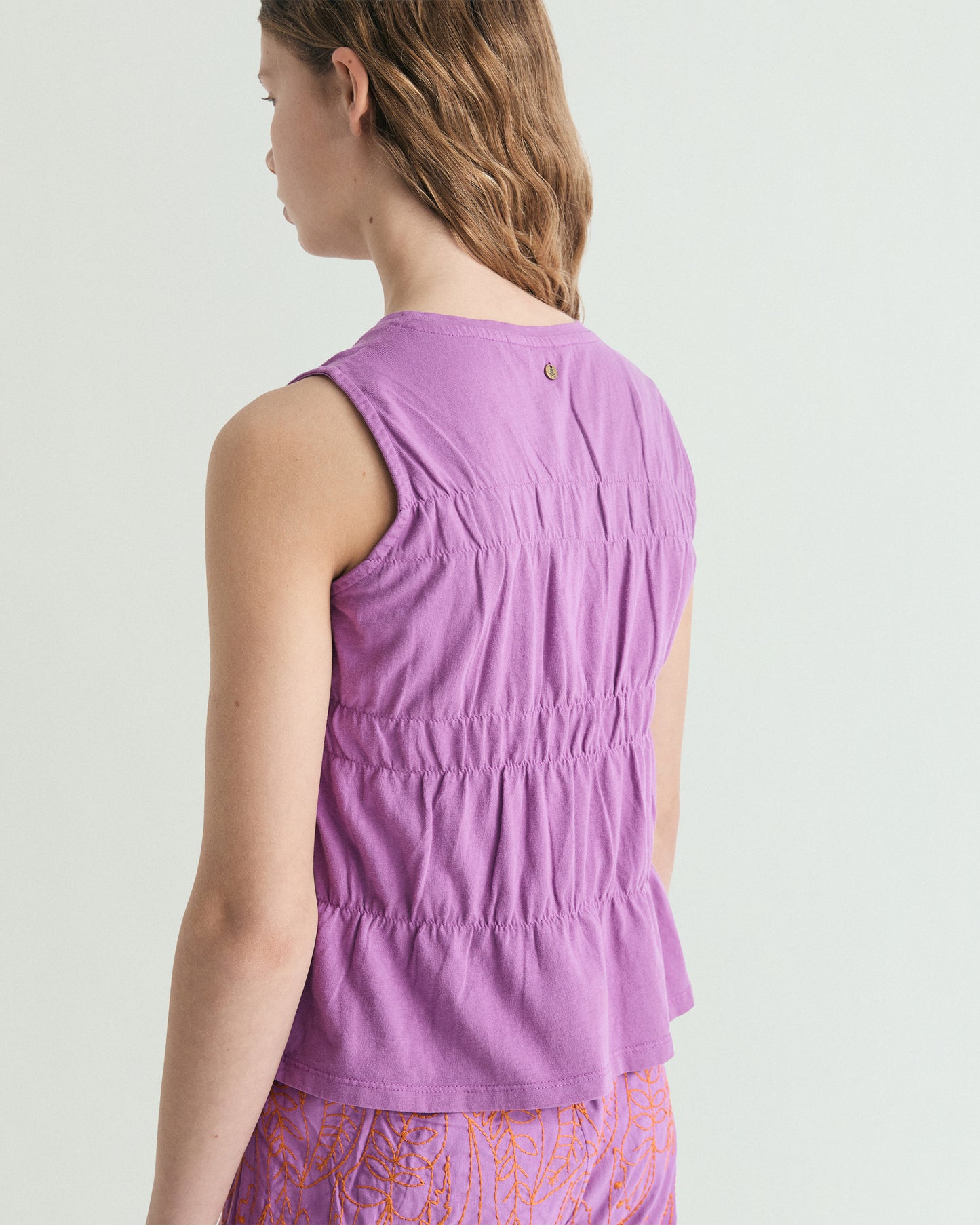 CAMISETA FRUNCES ALGODÓN