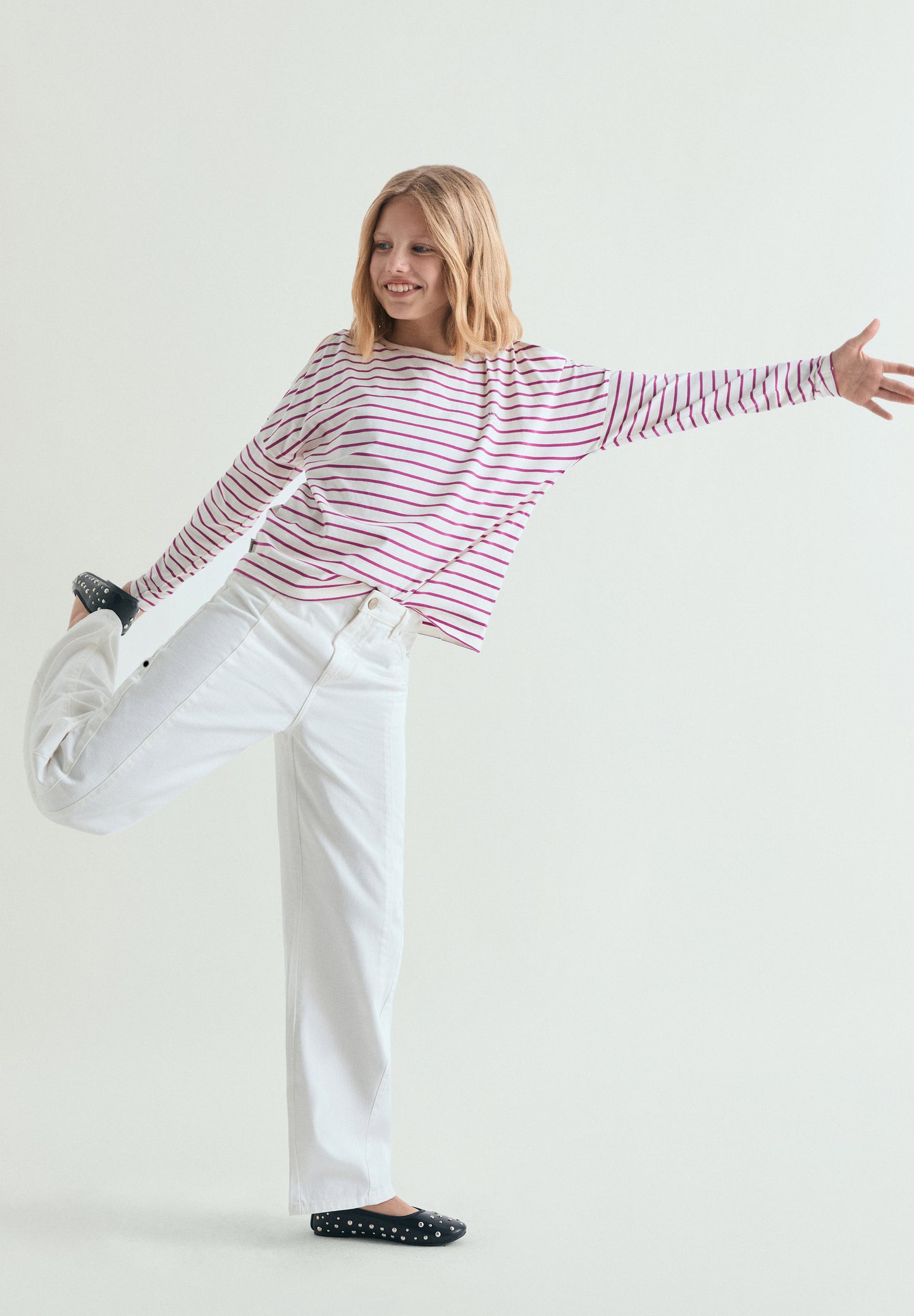 CAMISETA RAYAS ABERTURA