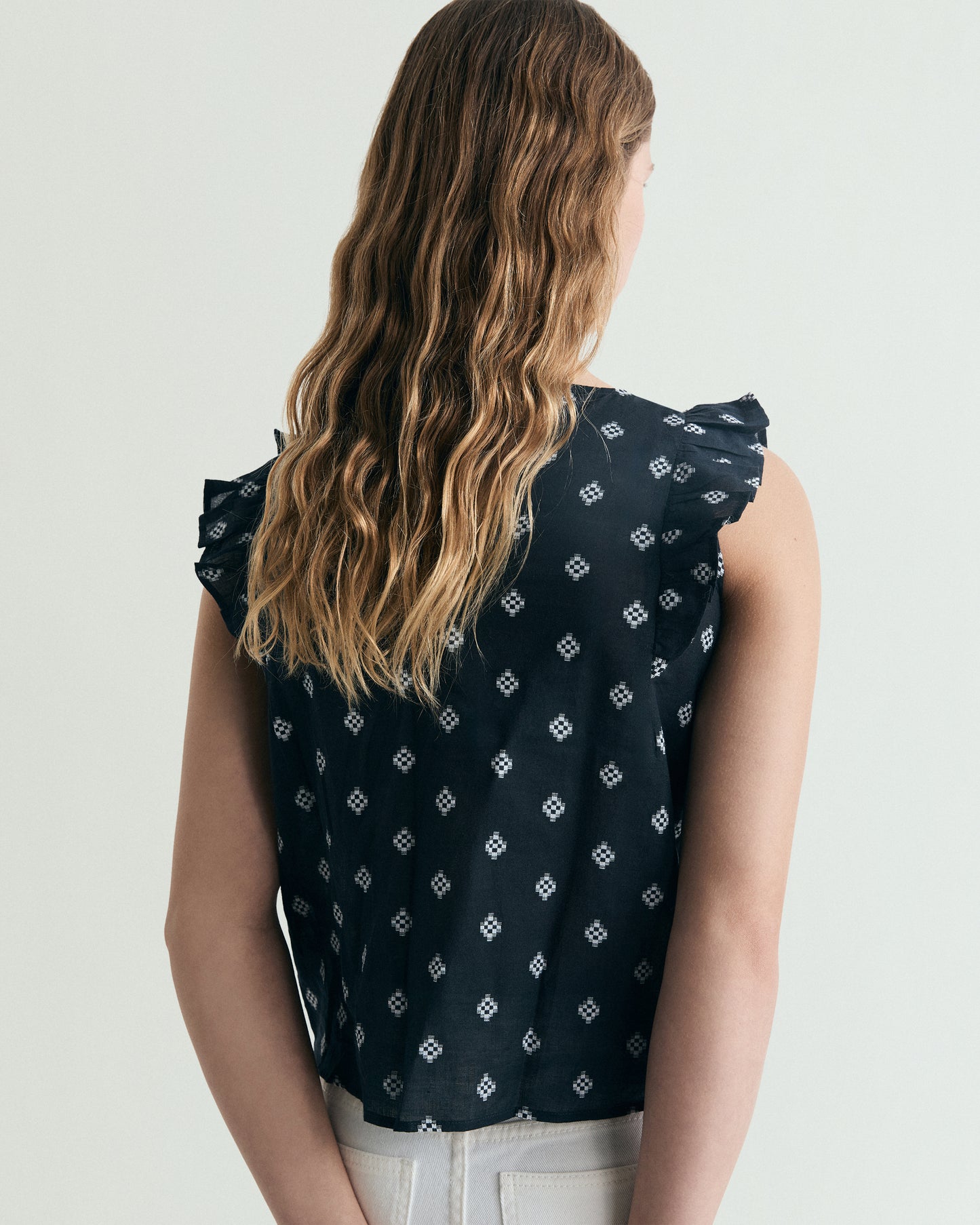 BLUSA JACQUARD MANGA SISA