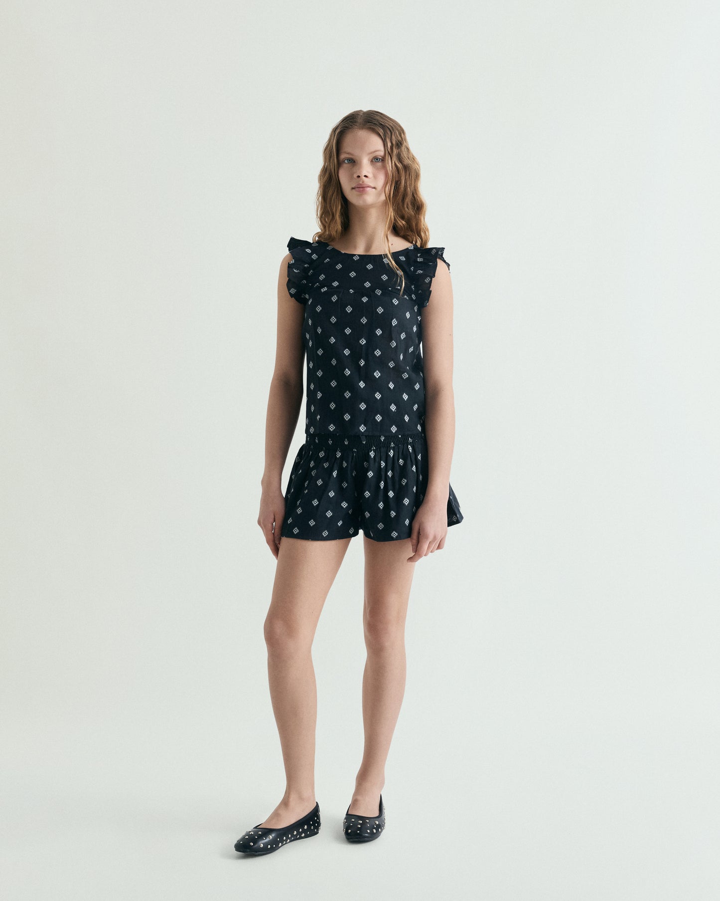 BLUSA JACQUARD MANGA SISA