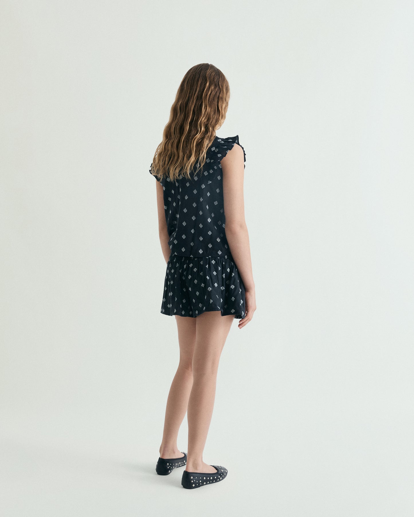 BERMUDA JACQUARD CINTURA ELÁSTICA