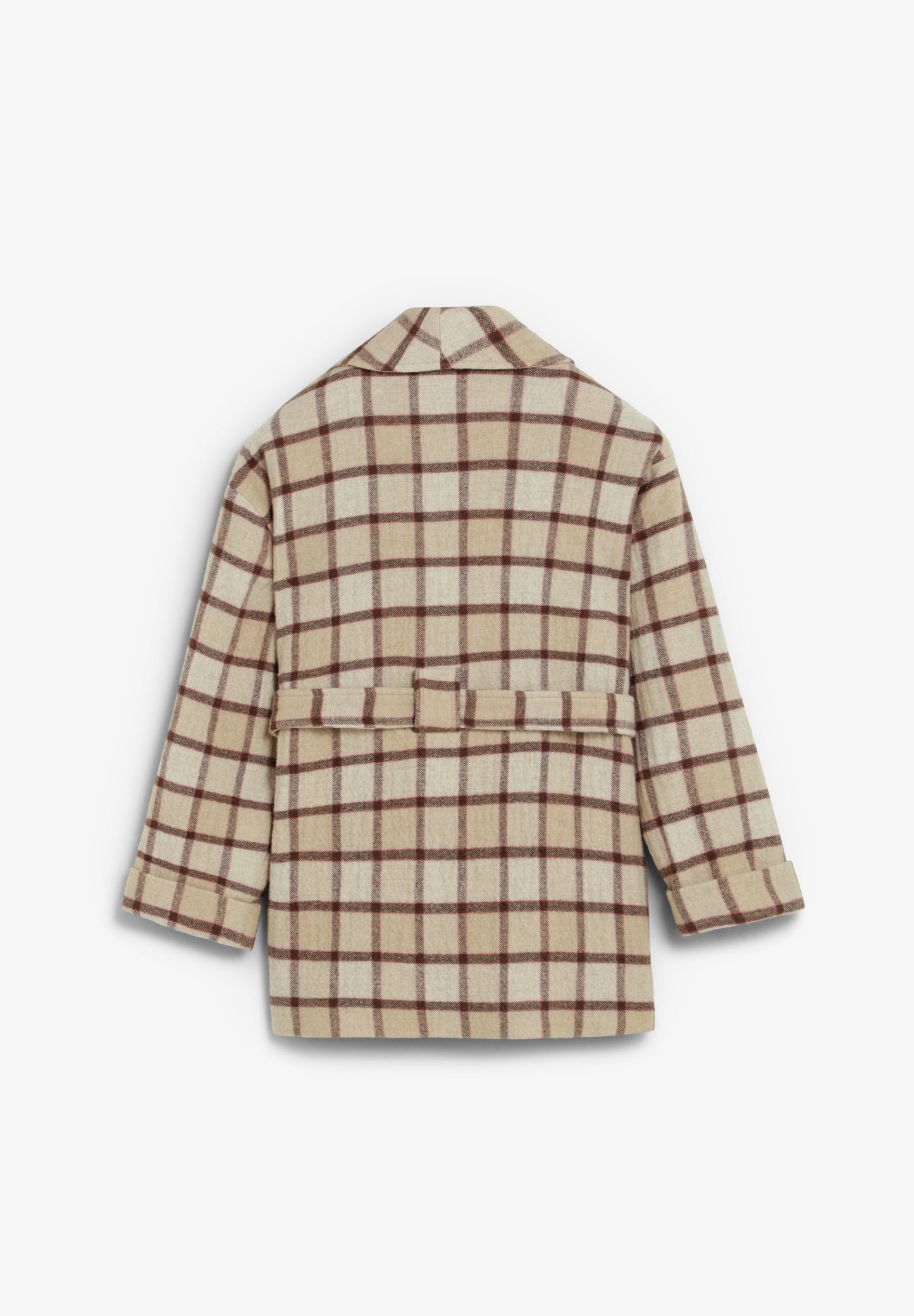 ABRIGO PAÑO CUADROS