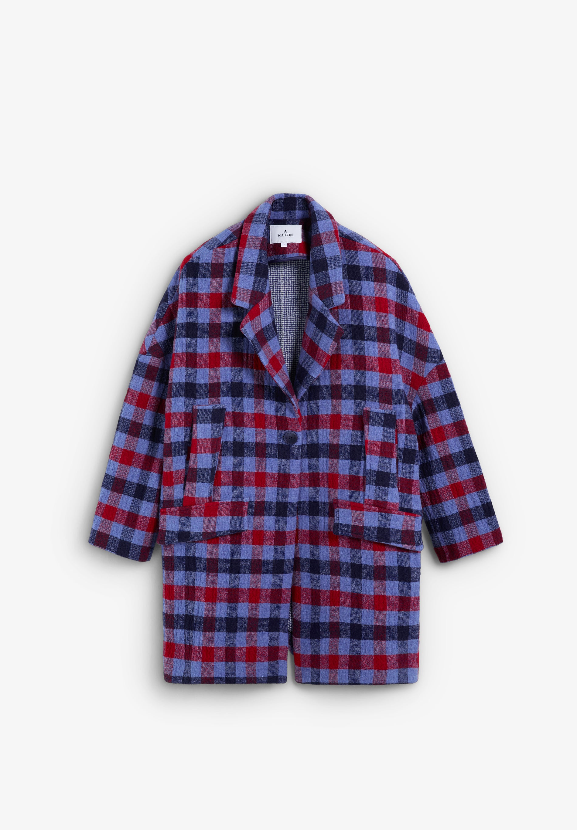 ABRIGO PAÑO CUADROS