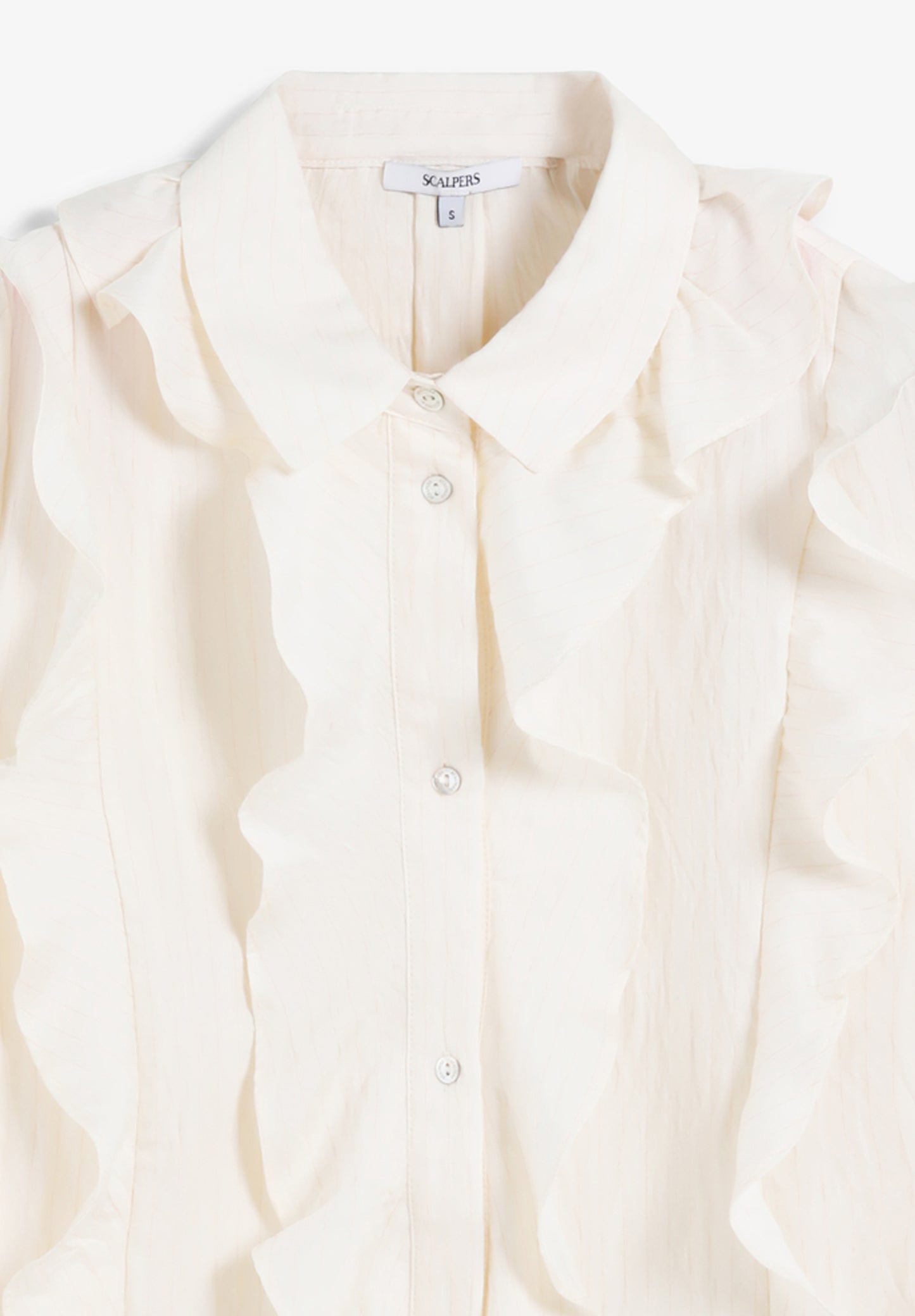 BLUSA ALGODÓN VOLANTES