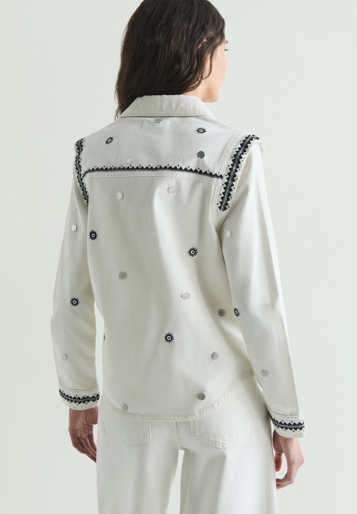 CAMISA DENIM PRINT ÉTNICO