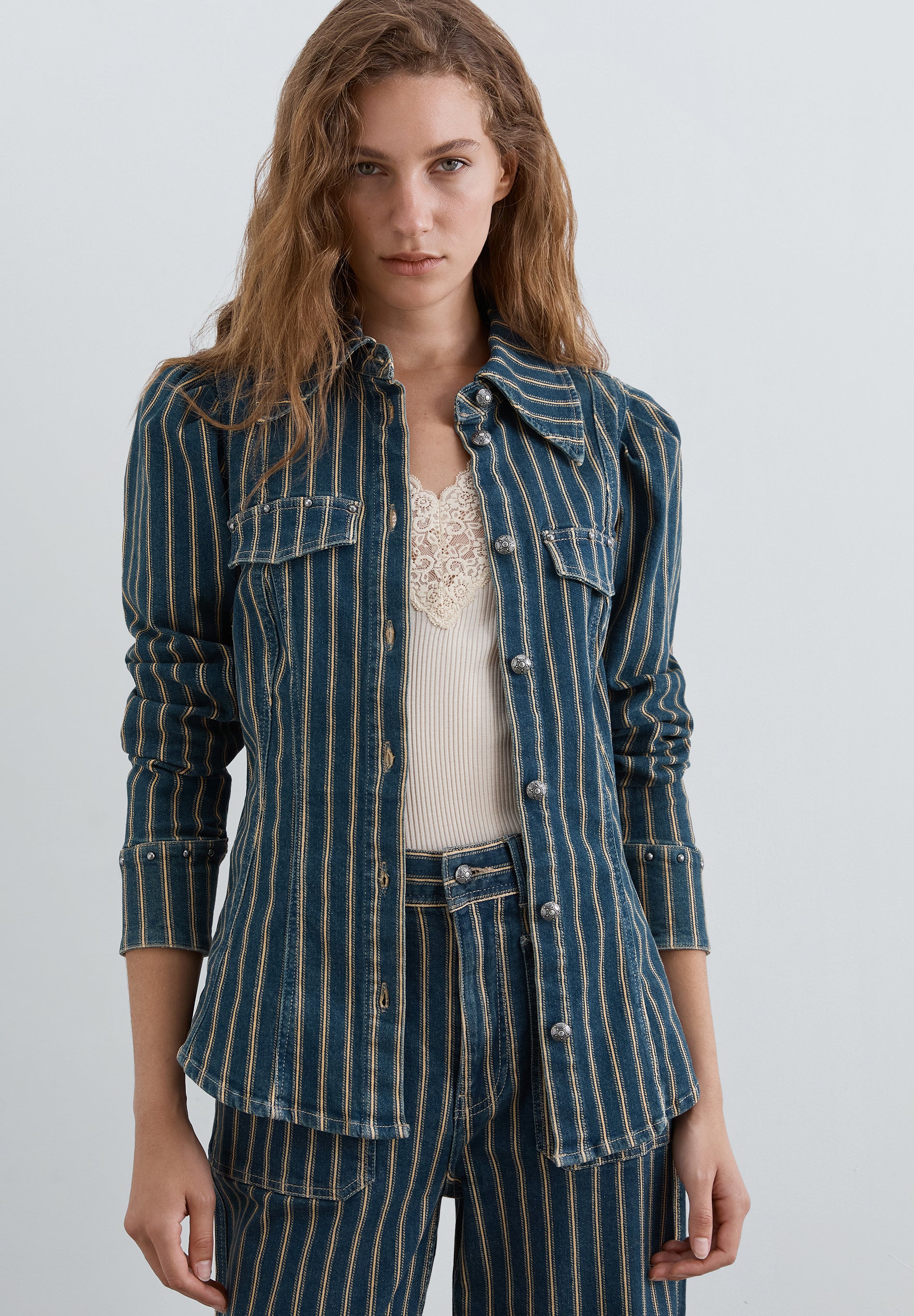 CAMISA DENIM RAYAS
