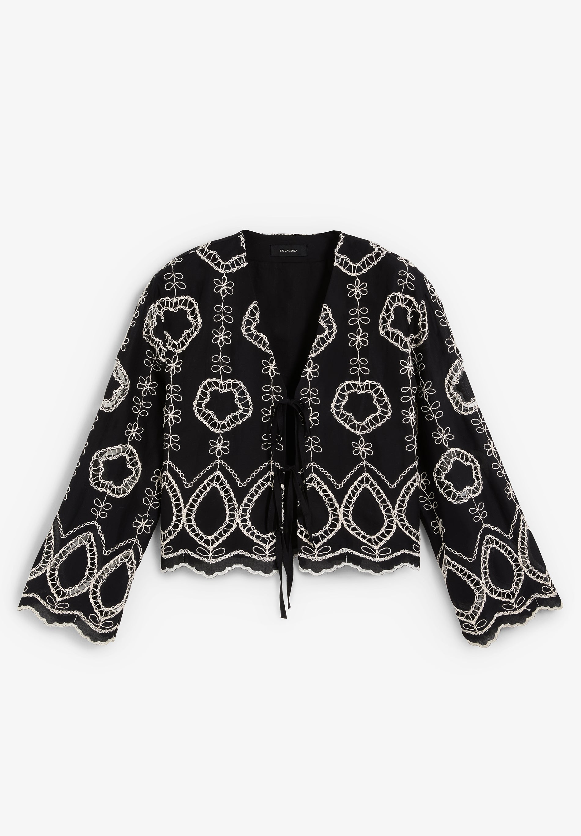 CAMISA BORDADOS CONTRASTE