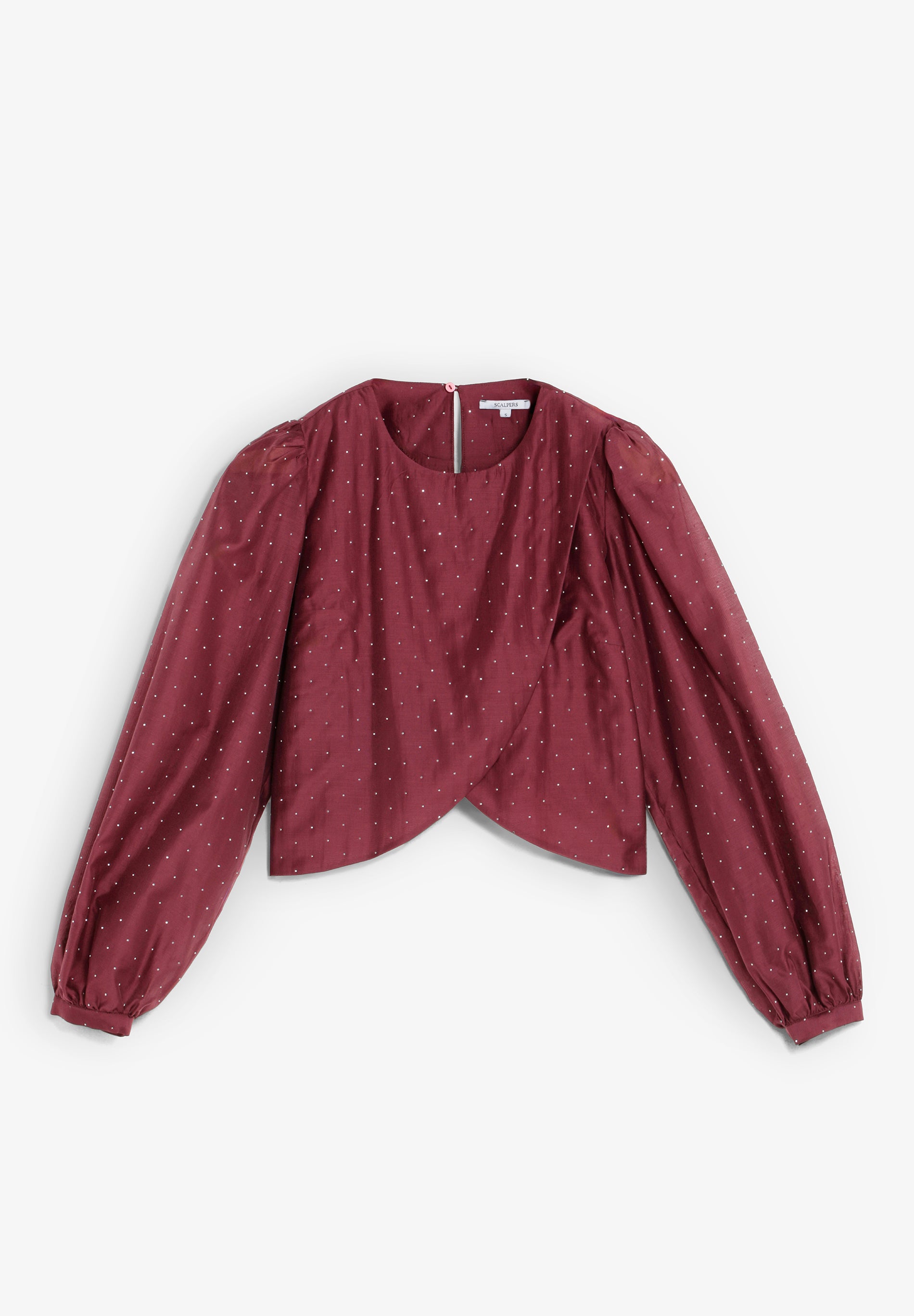 BLUSA SATINADA STRASS