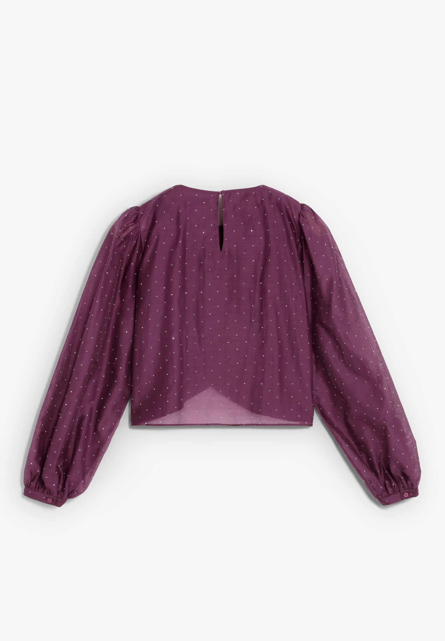 BLUSA SATINADA STRASS