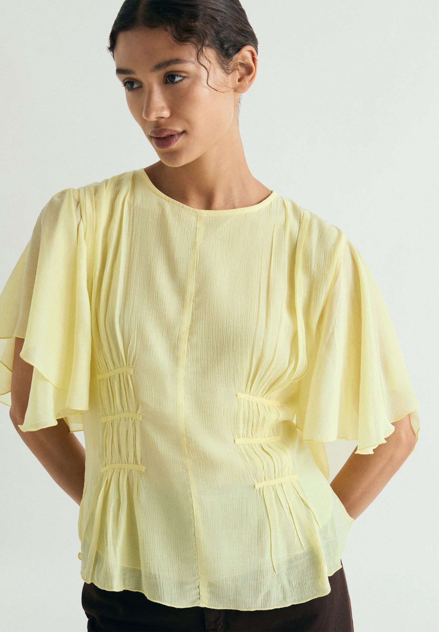 BLUSA FLUIDA FRUNCES