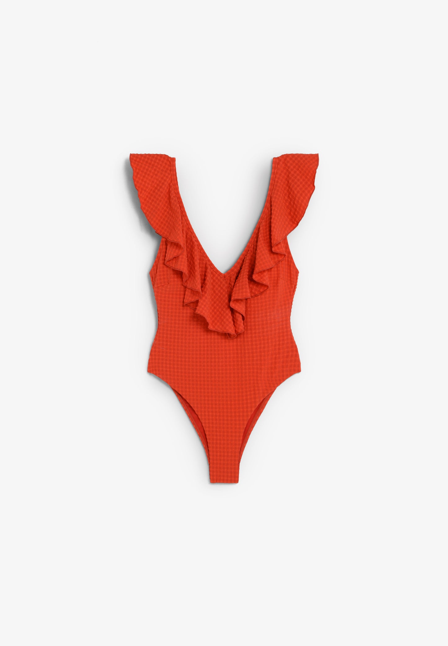 BAÑADOR CUADROS VOLANTE
