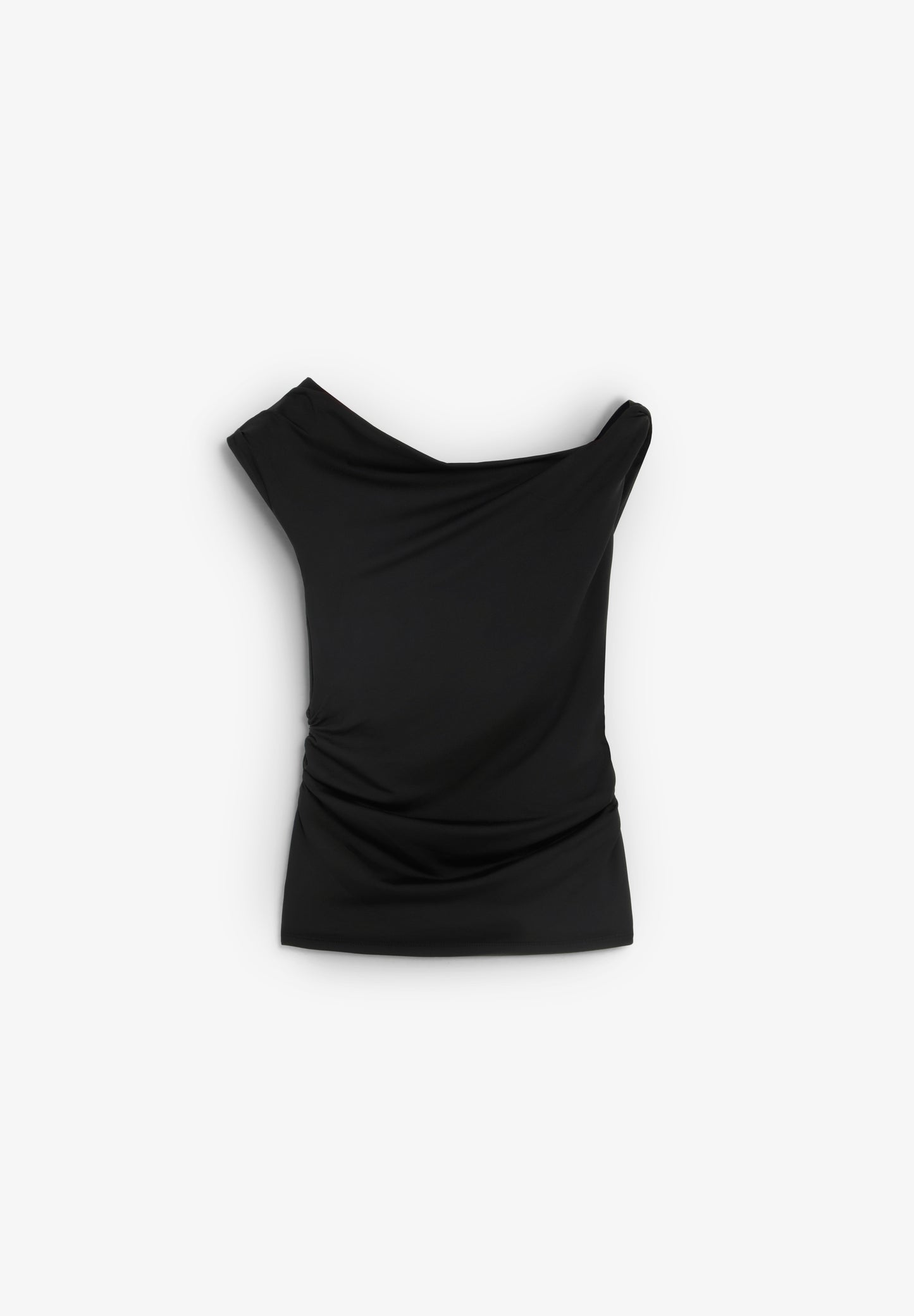 CAMISETA DRAPEADA ASIMÉTRICA