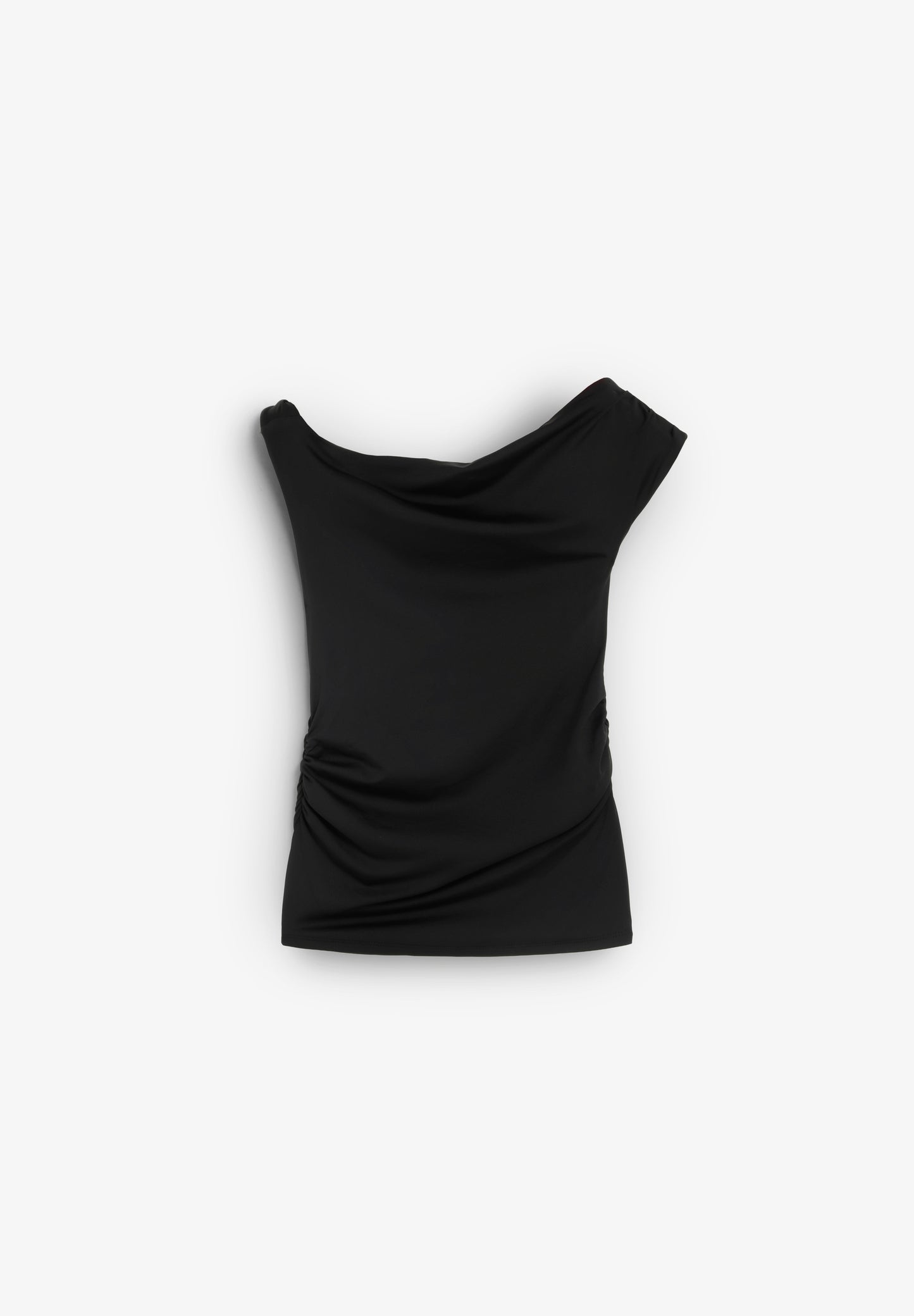 CAMISETA DRAPEADA ASIMÉTRICA