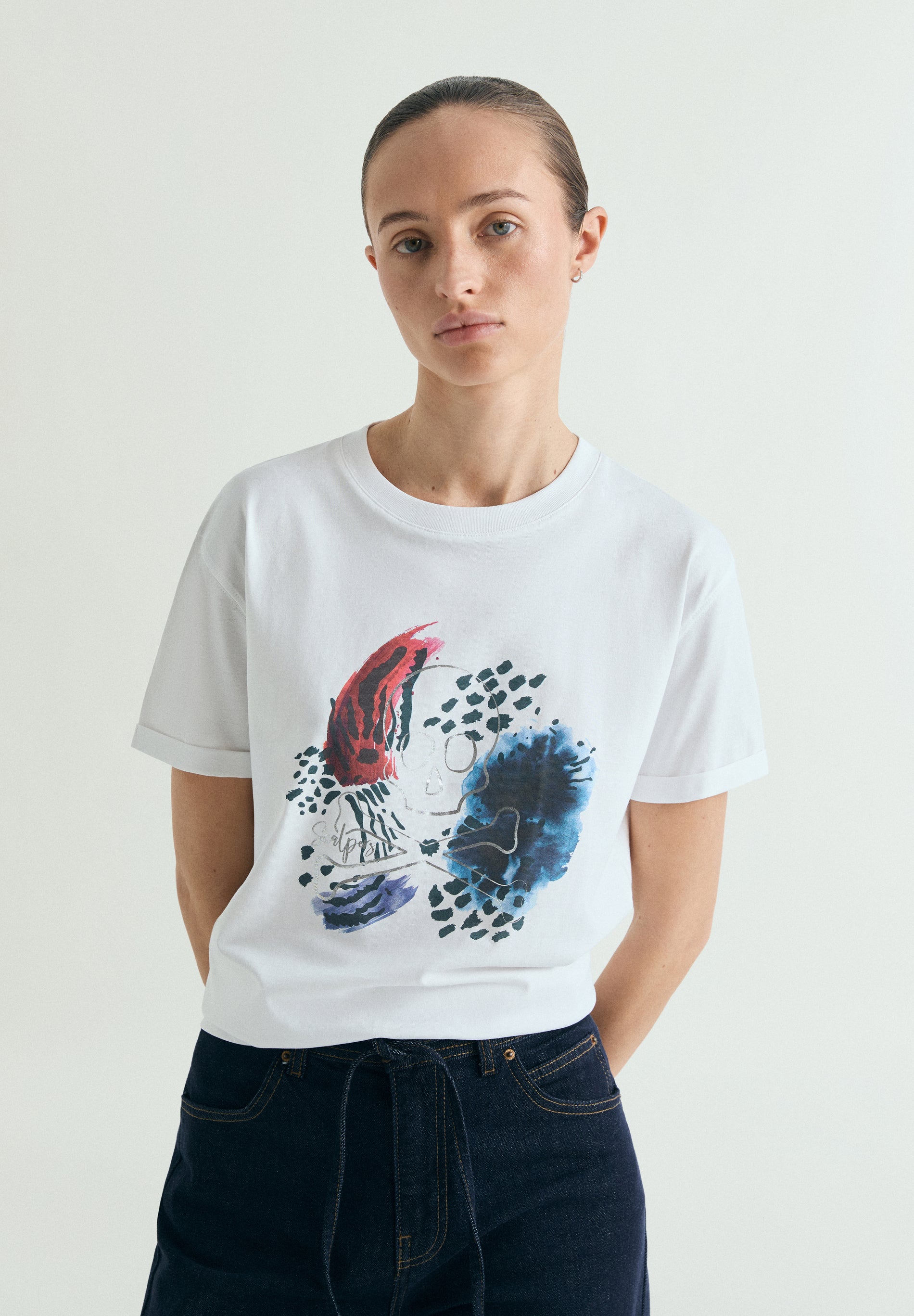 CAMISETA PRINT CALAVERA