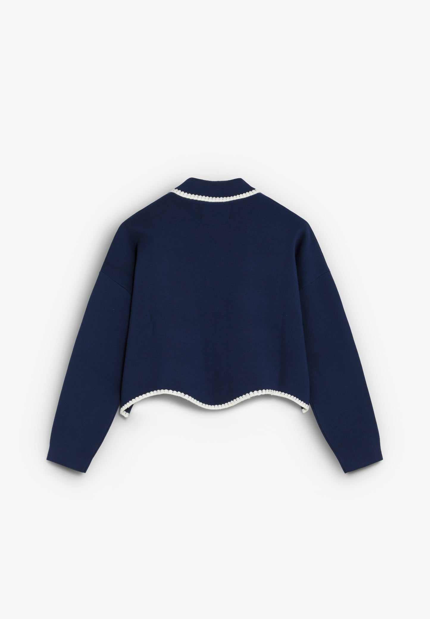 CÁRDIGAN PUNTO FINO CONTRASTE