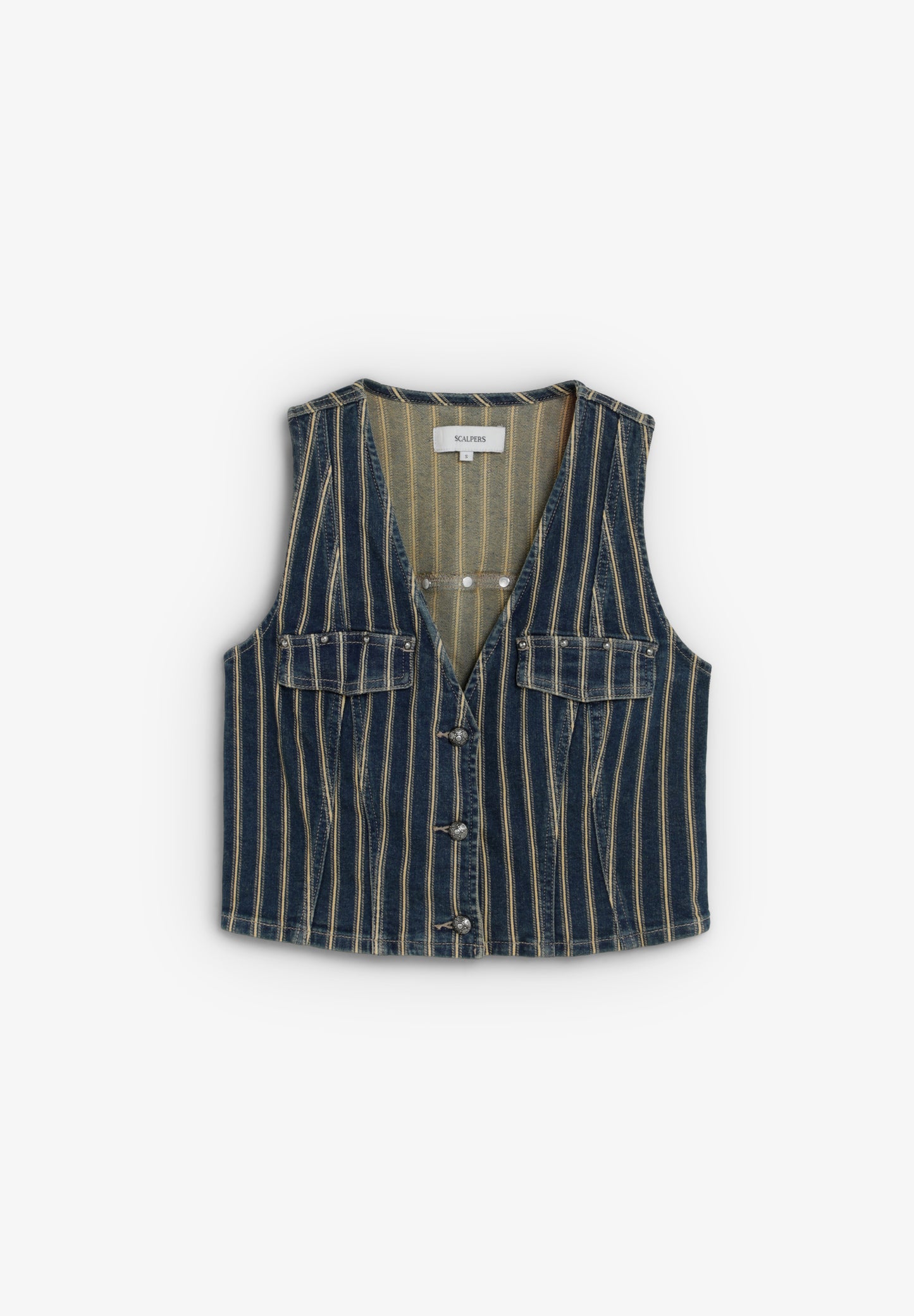 SCSTRIPES DENIM VEST