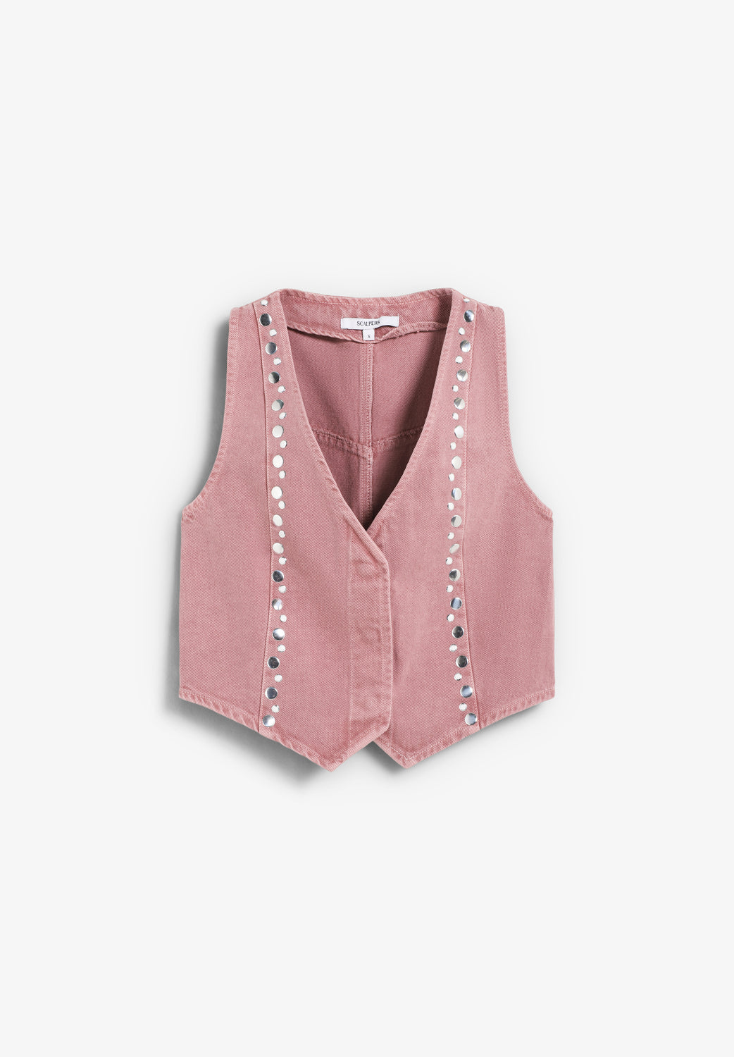 CHALECO DENIM STUDS - Scalpers