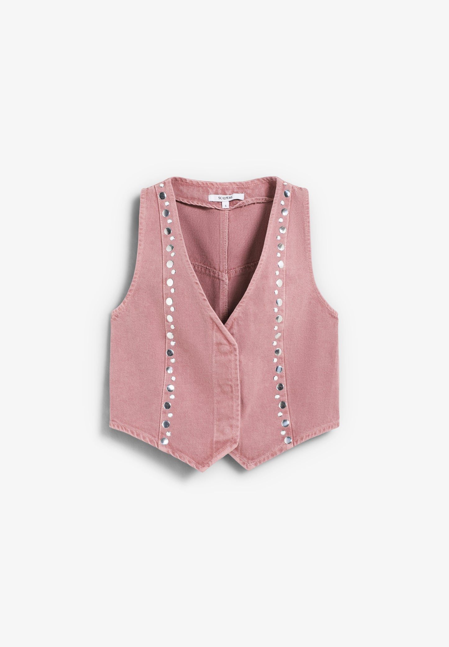 CHALECO DENIM STUDS - Scalpers