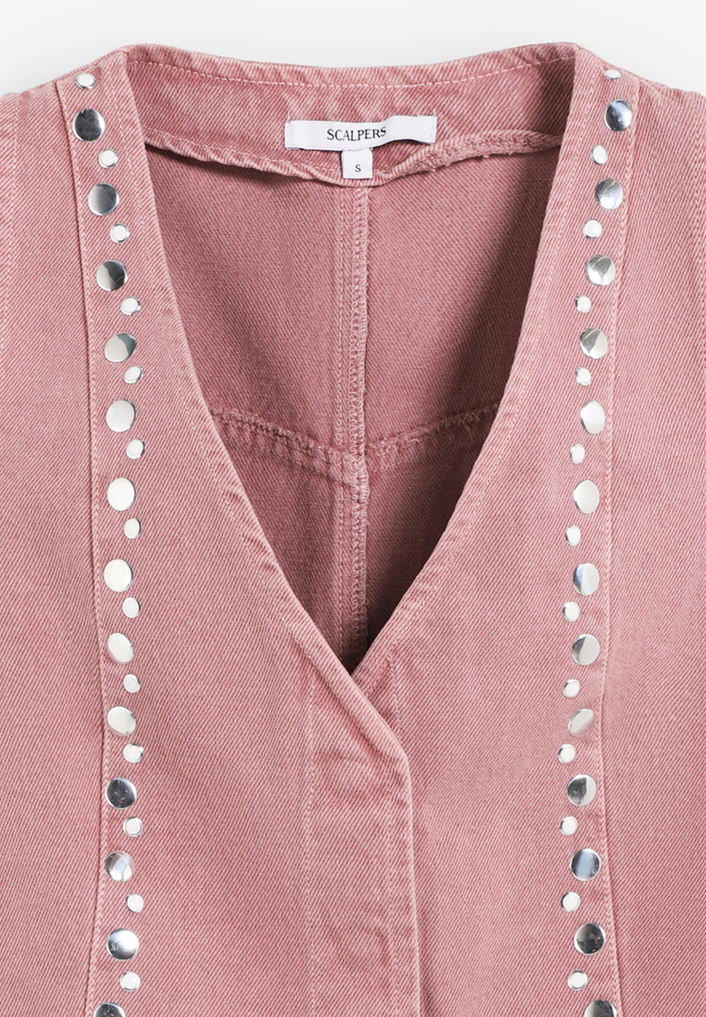 CHALECO DENIM STUDS - Scalpers