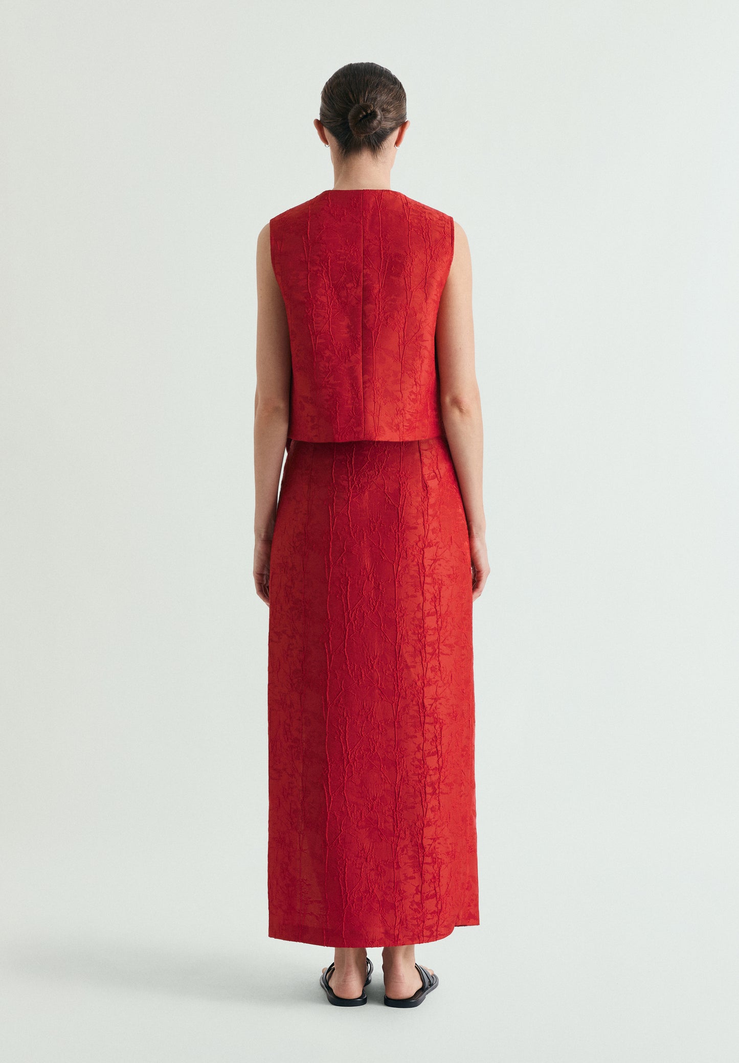 FALDA BROCADO ABERTURA