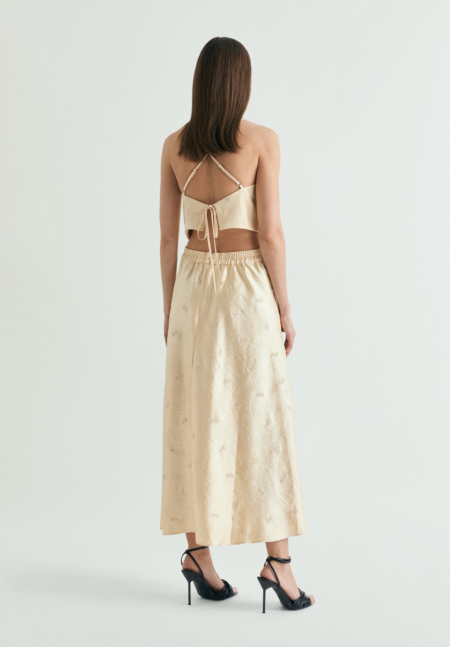 FALDA MIDI BORDADA