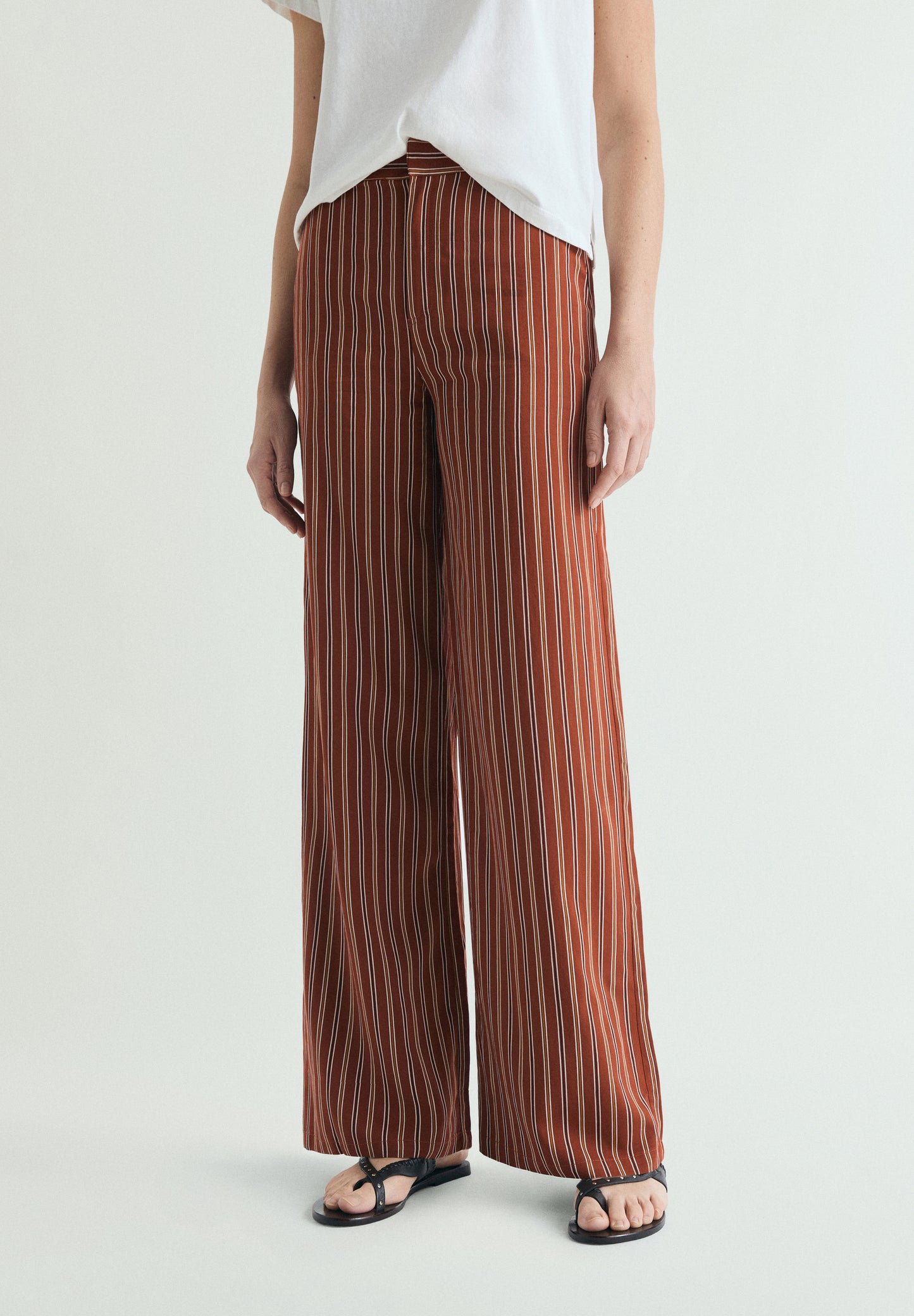 PANTALÓN RAYAS TERRACOTA