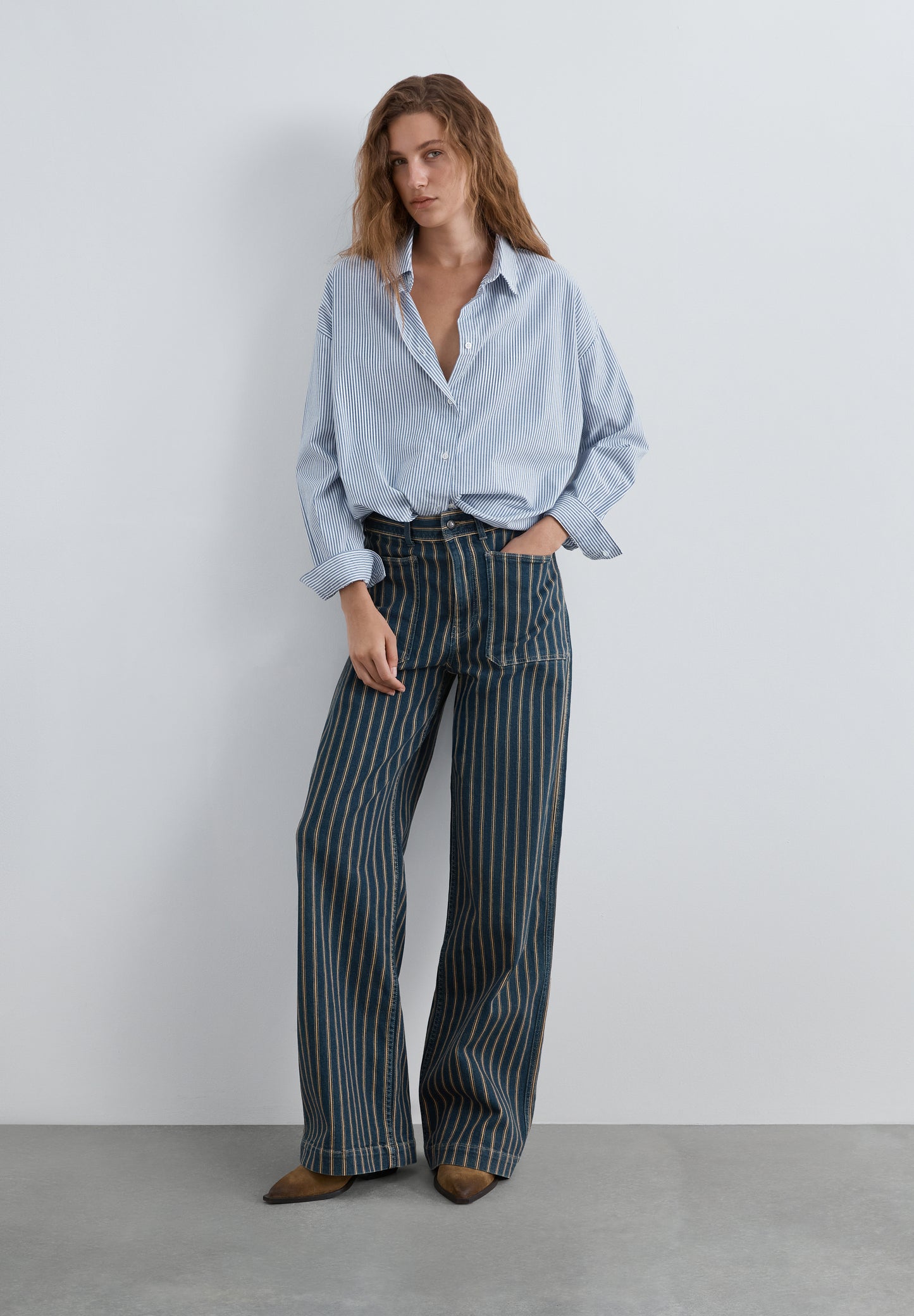 PANTALÓN DENIM RAYAS