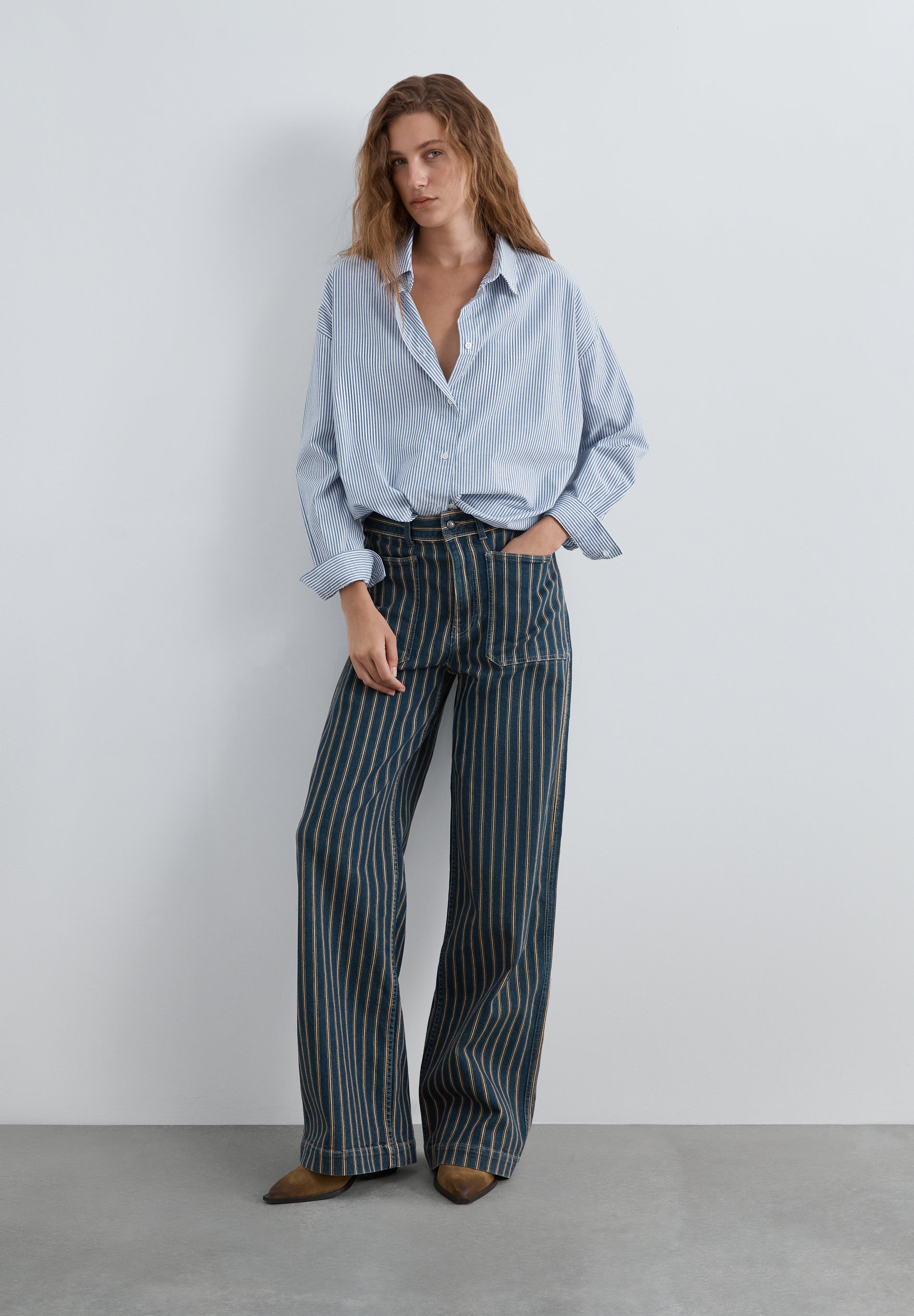 PANTALÓN DENIM RAYAS