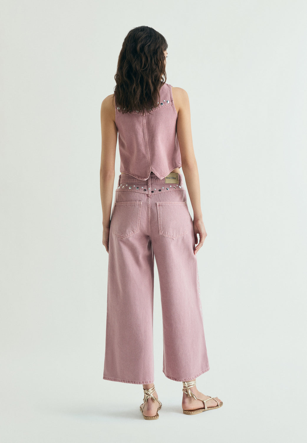 JEANS CULOTTE STUDS - Scalpers