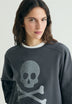 SUDADERA CALAVERA GLITTER